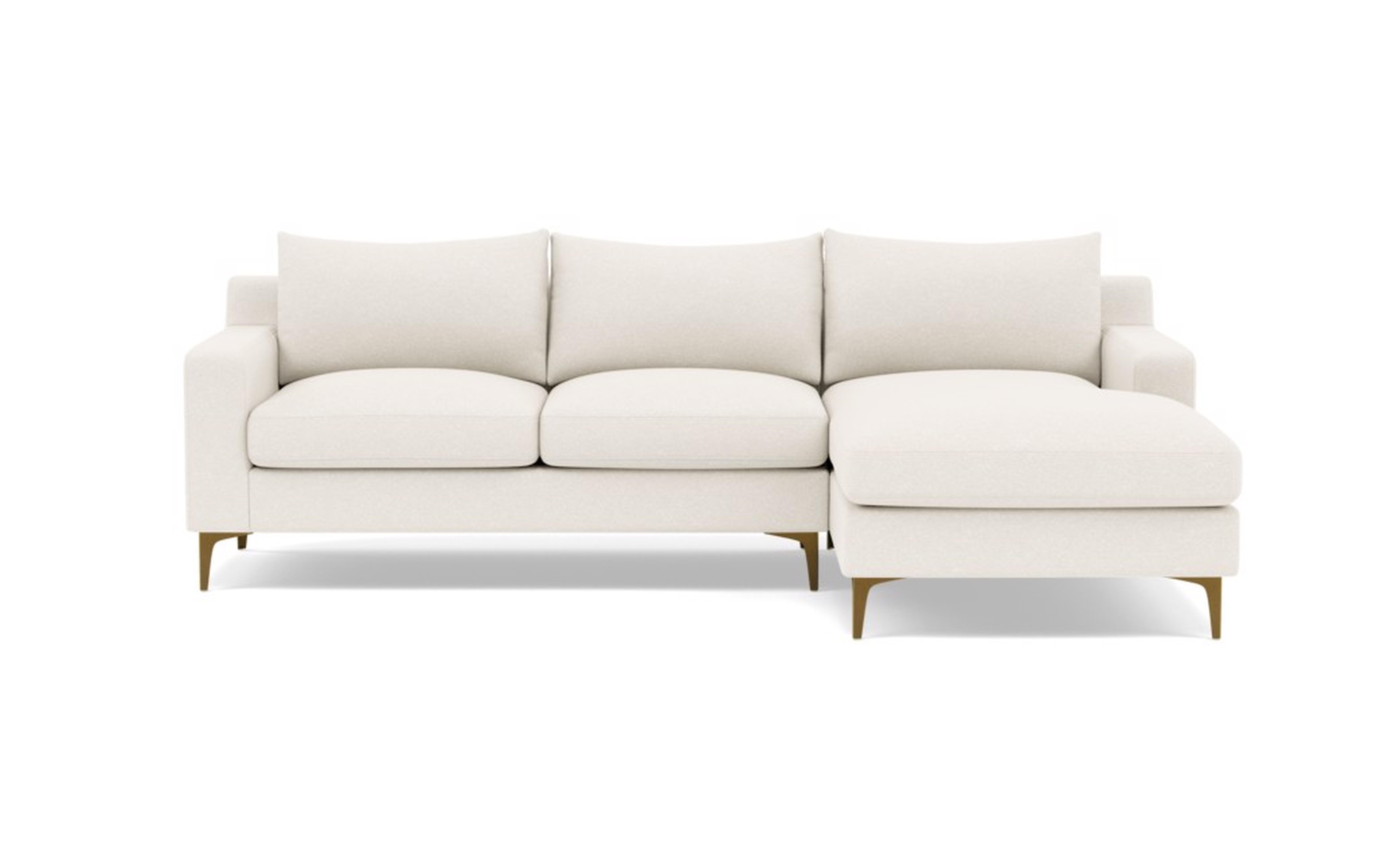 SLOAN Sectional Sofa with Right Chaise-Long chaise+10'' - Interior Define