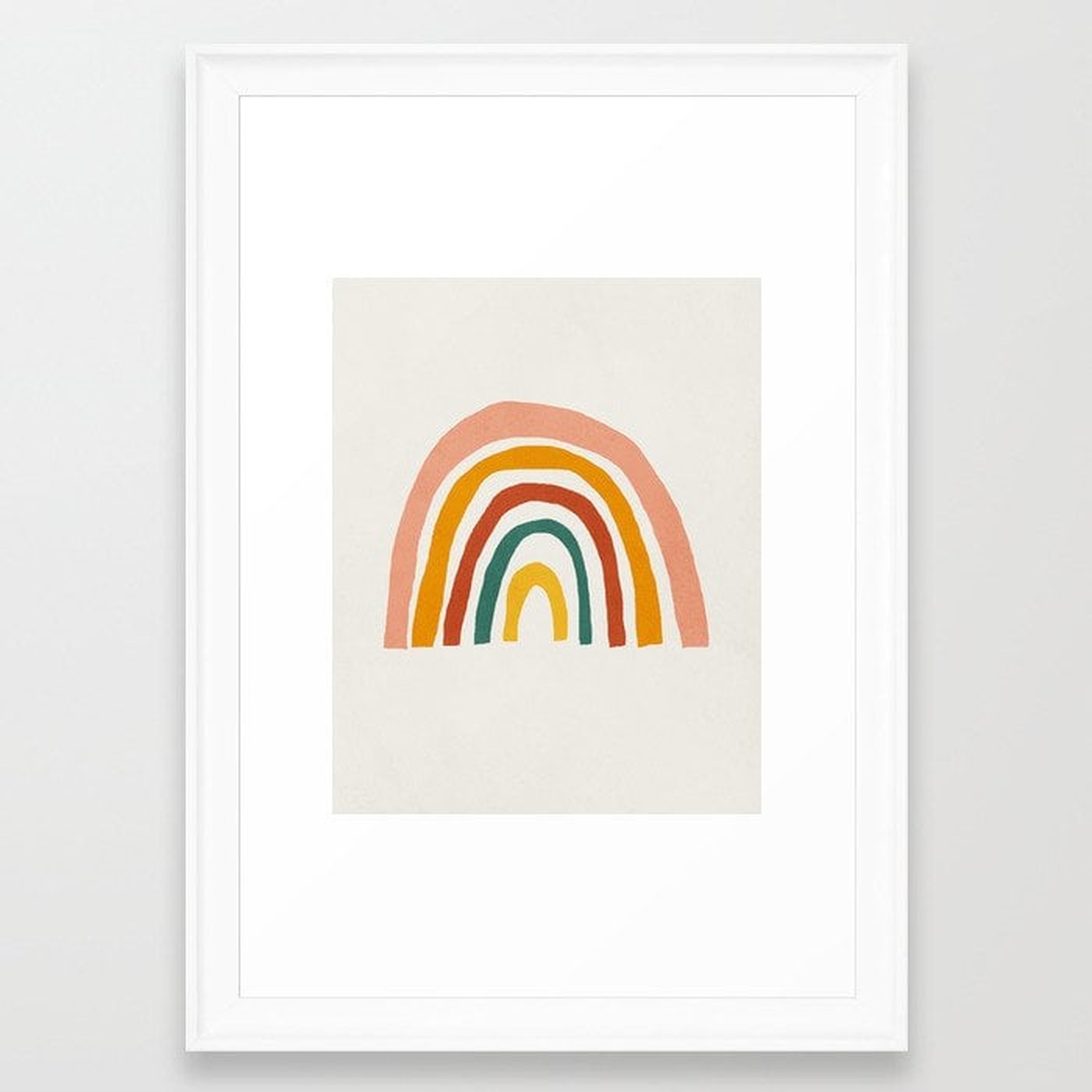 Abstract Rainbow 88 Framed Art Print - Society6