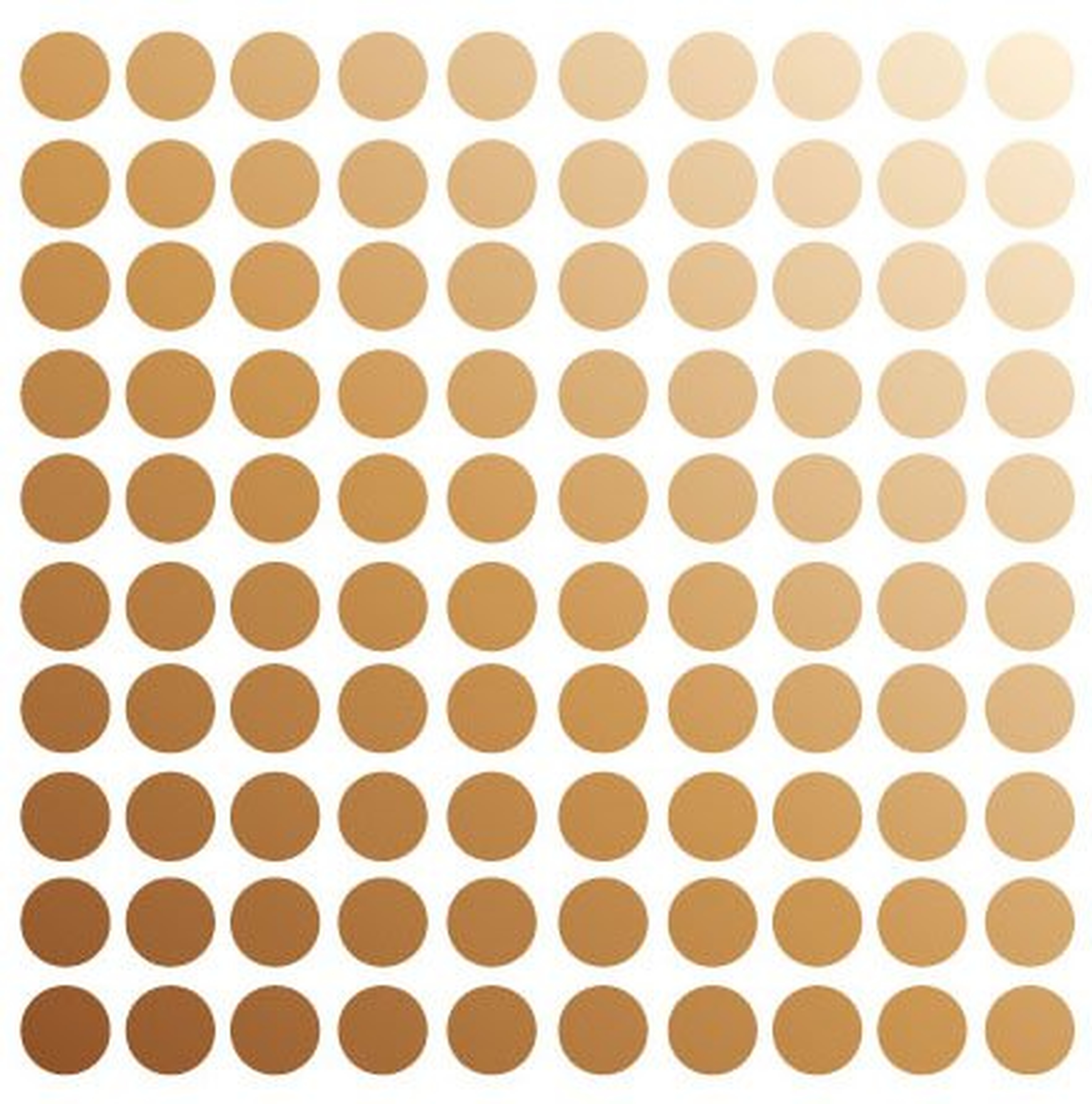 Polka Dot Wall Decal - copper - Wayfair