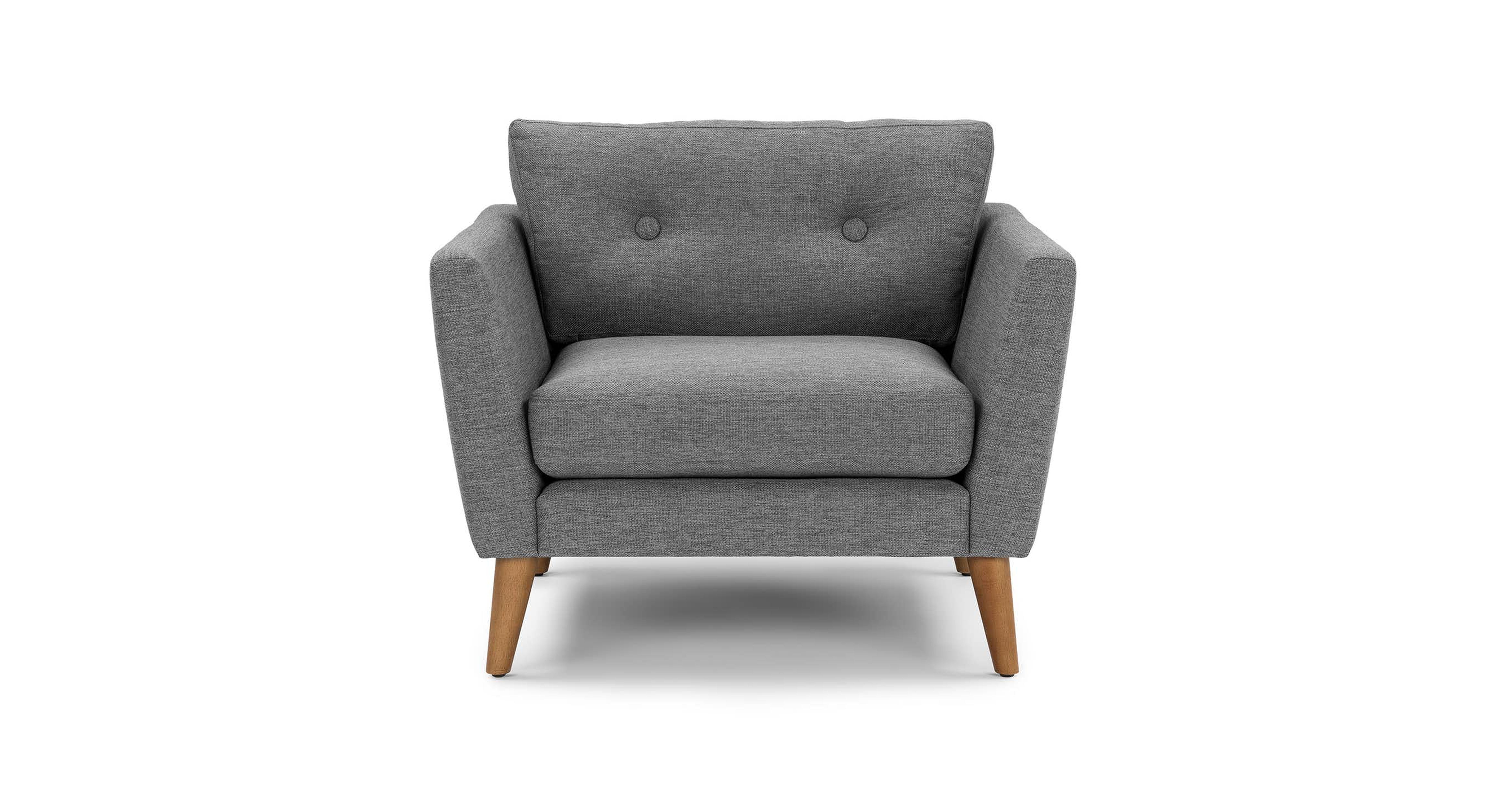 Emil Gravel Gray Chair - Article