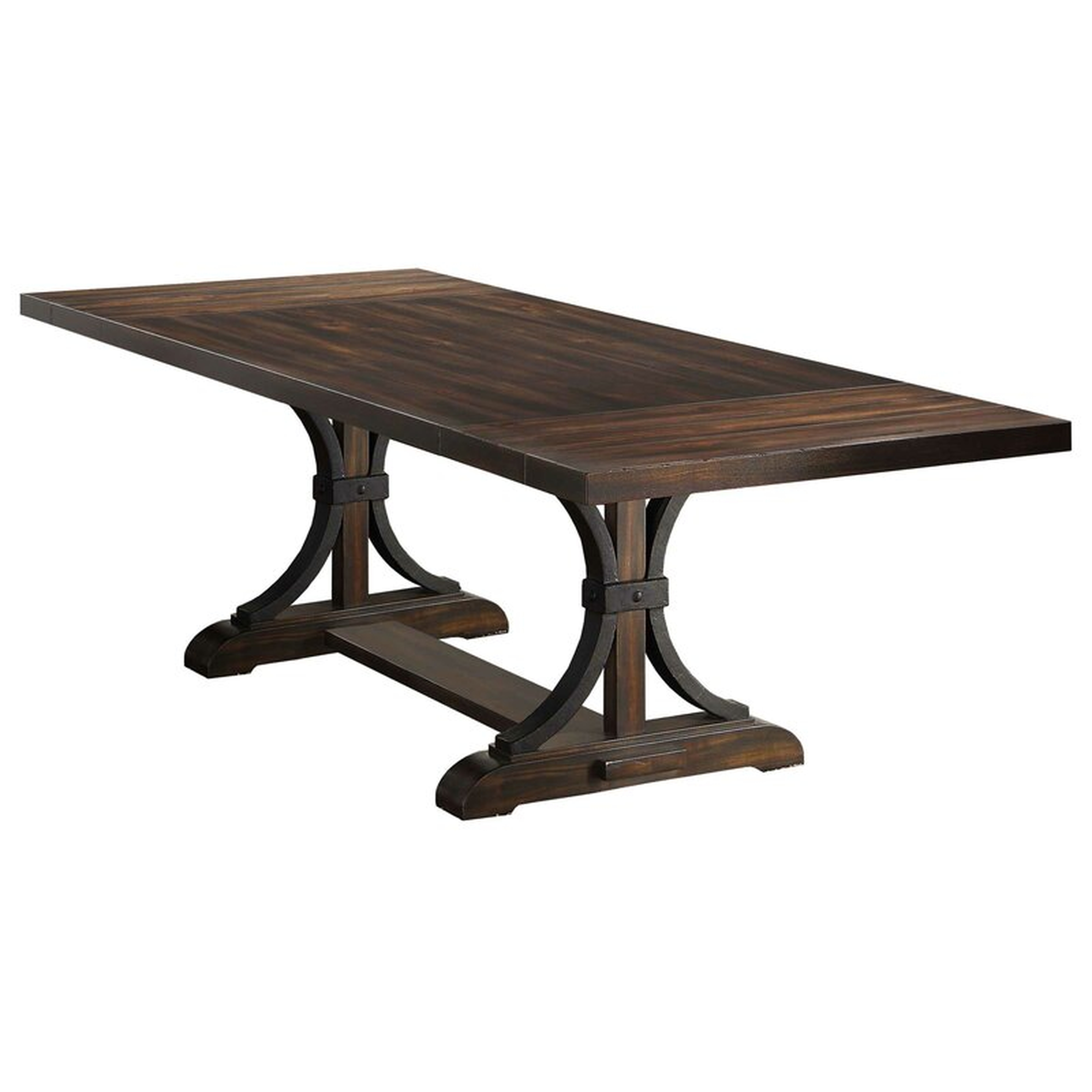 Amiyr Double Pedestal Extendable Dining Table - Birch Lane