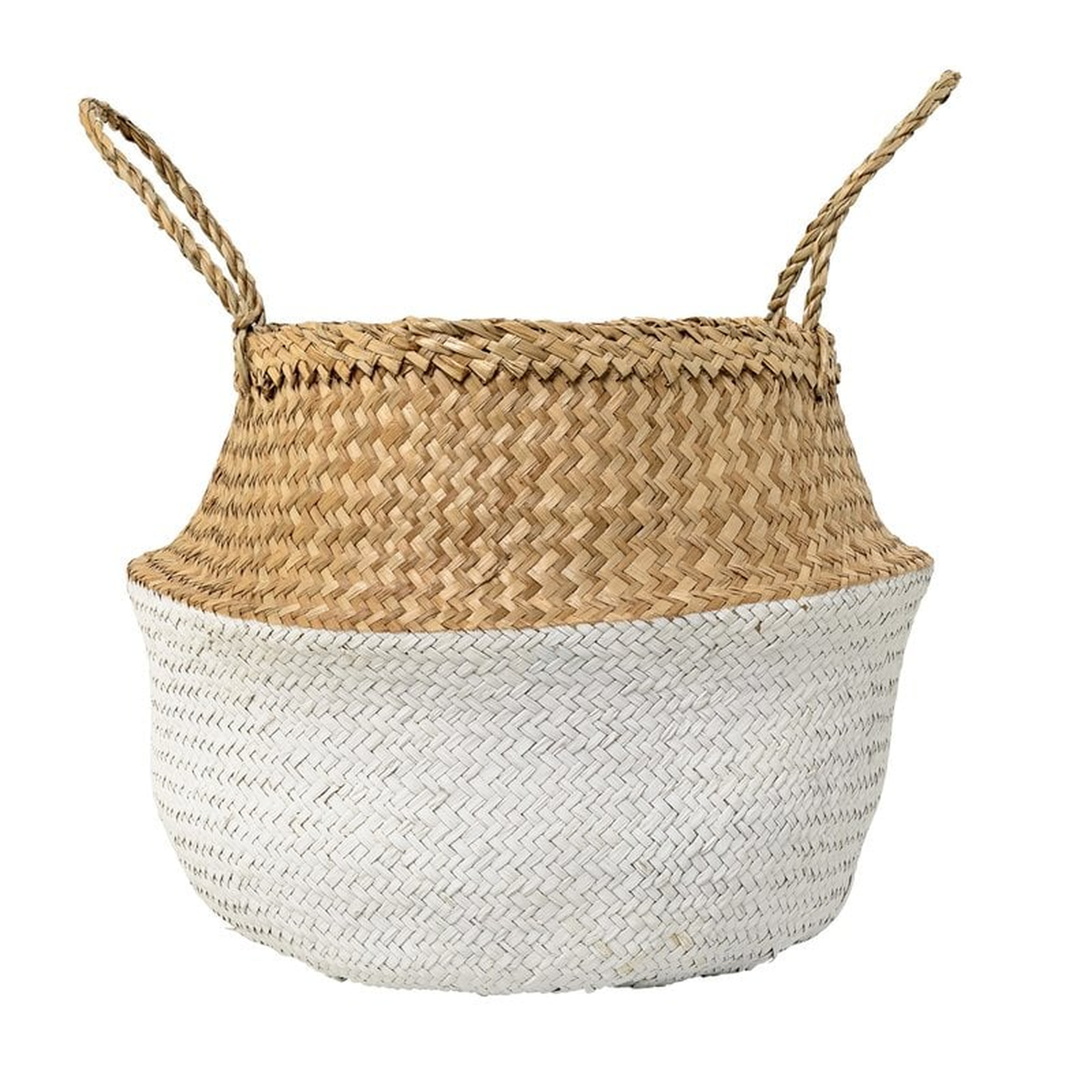 Seagrass Basket with Handles-natural - Wayfair