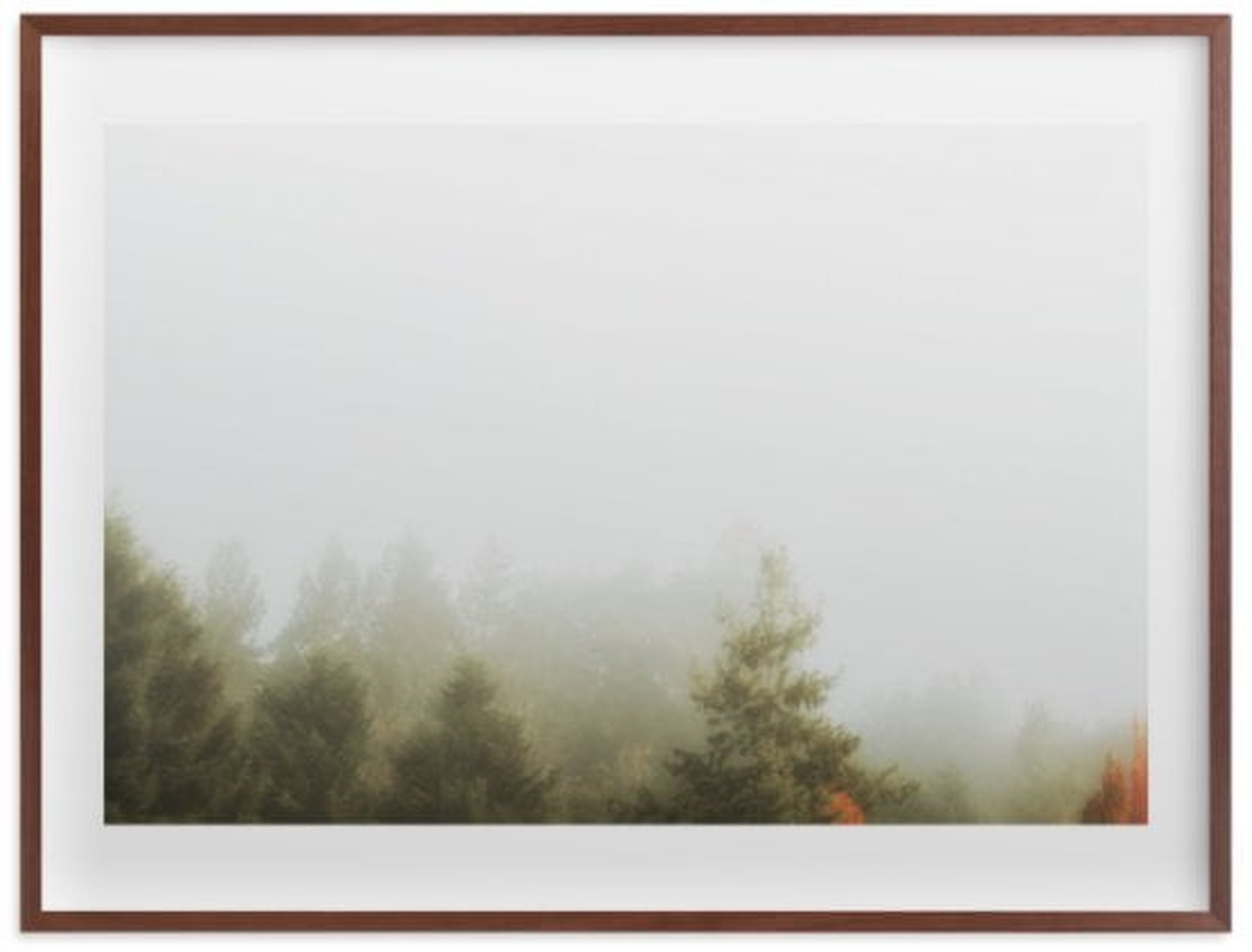 Foggy Autumn Forest Morning - Minted
