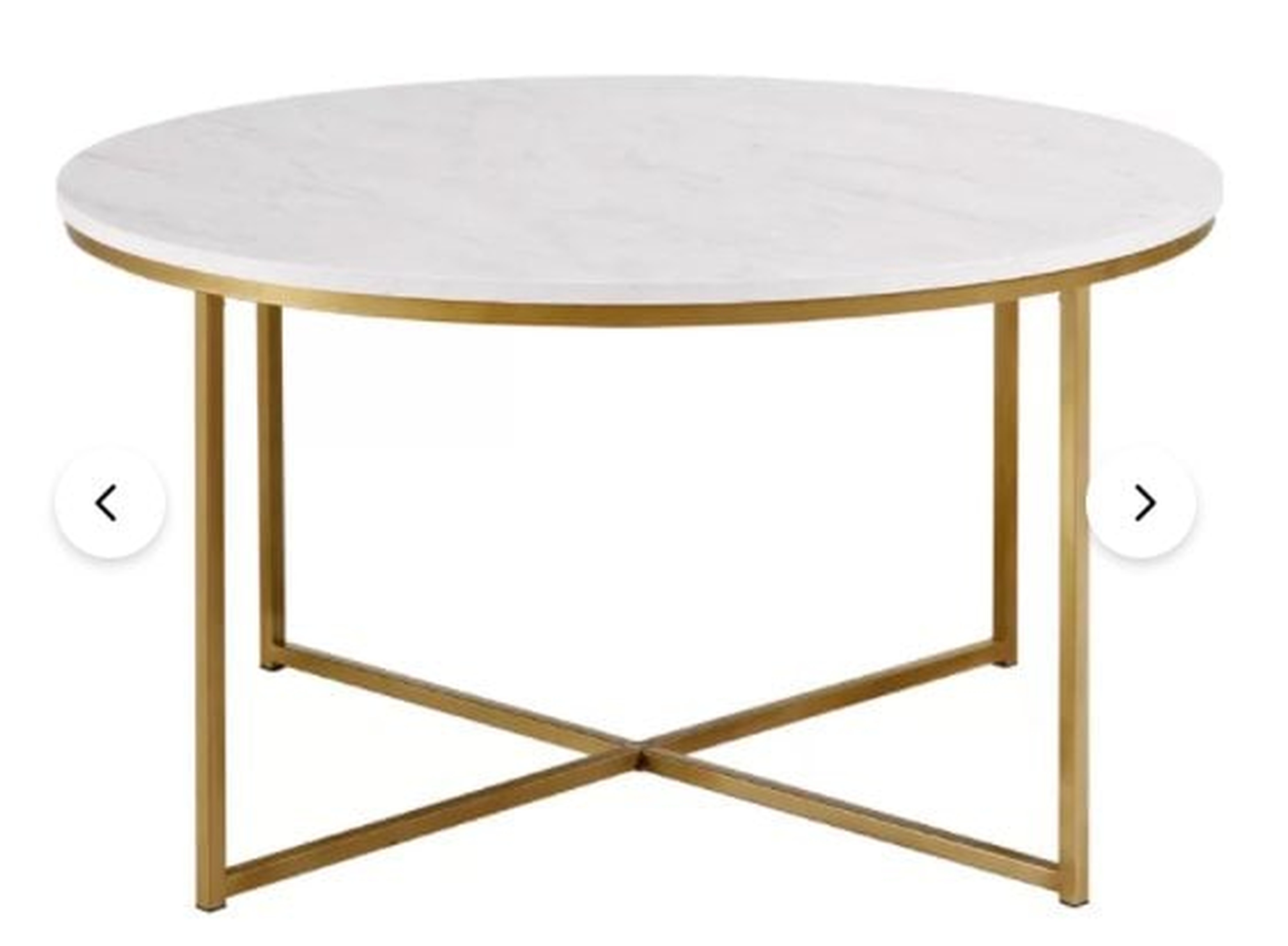 Wasser Cross Legs Coffee Table - Wayfair