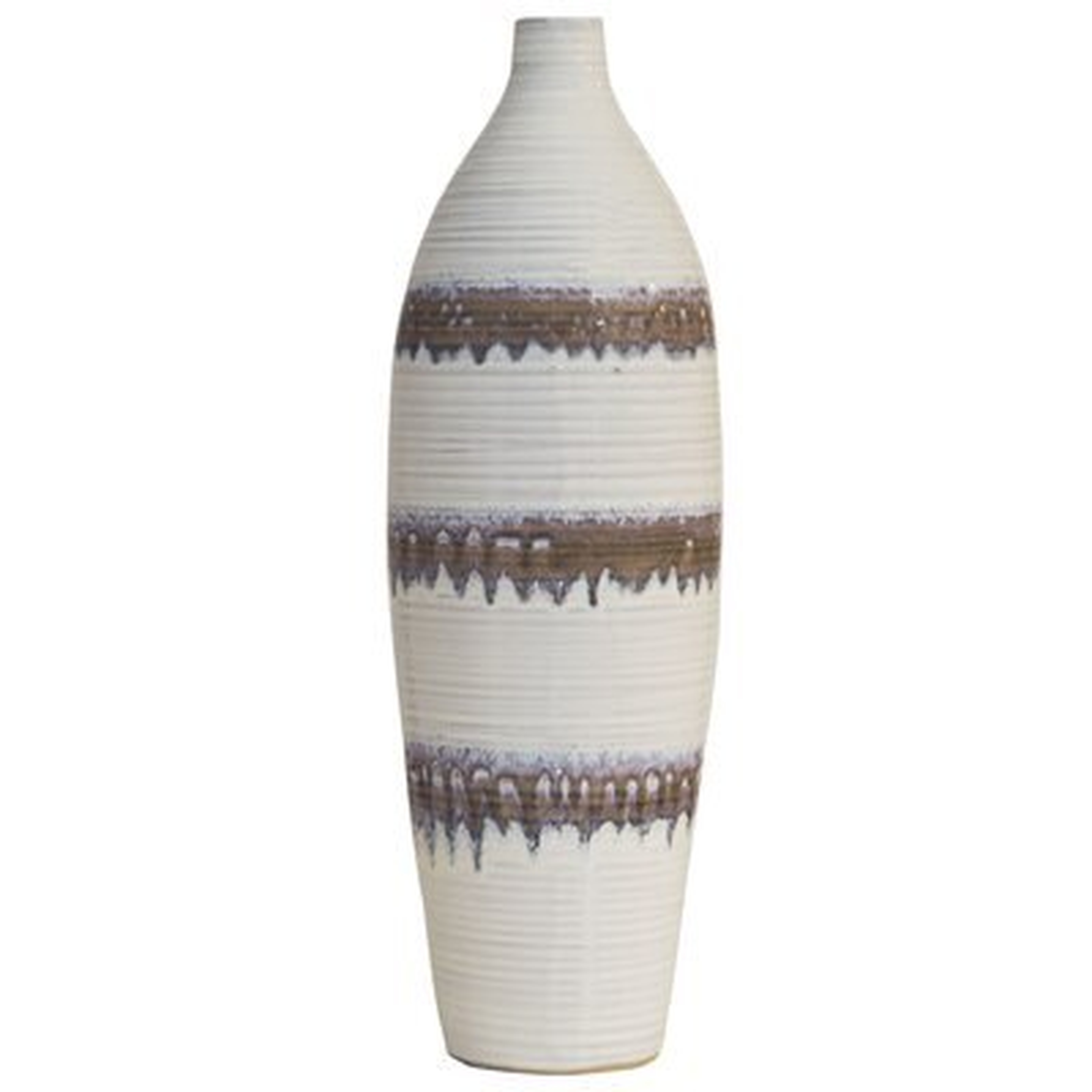 Illings Stripe Floor Vase - Wayfair