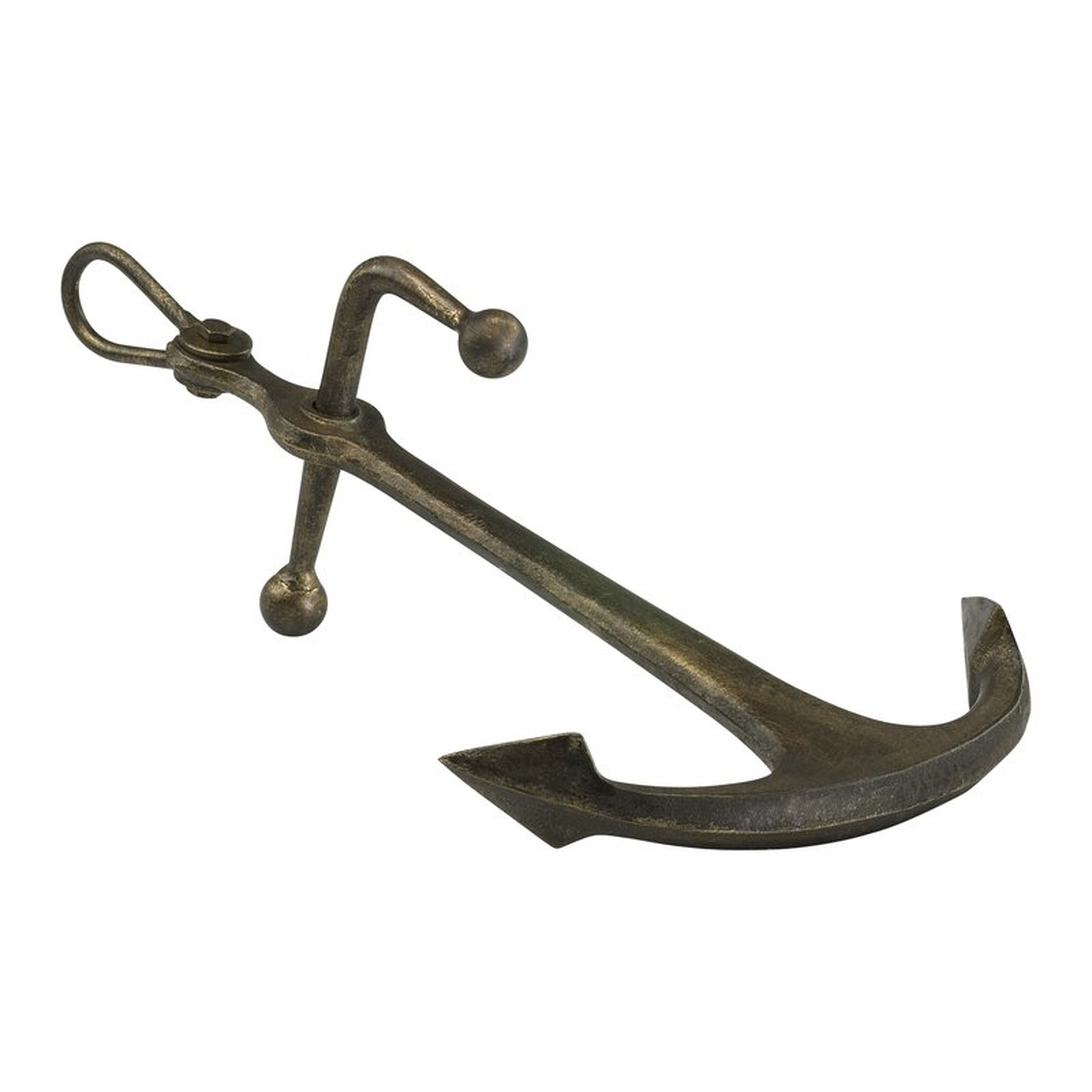 Sculptured Anchor in Bronze - Perigold