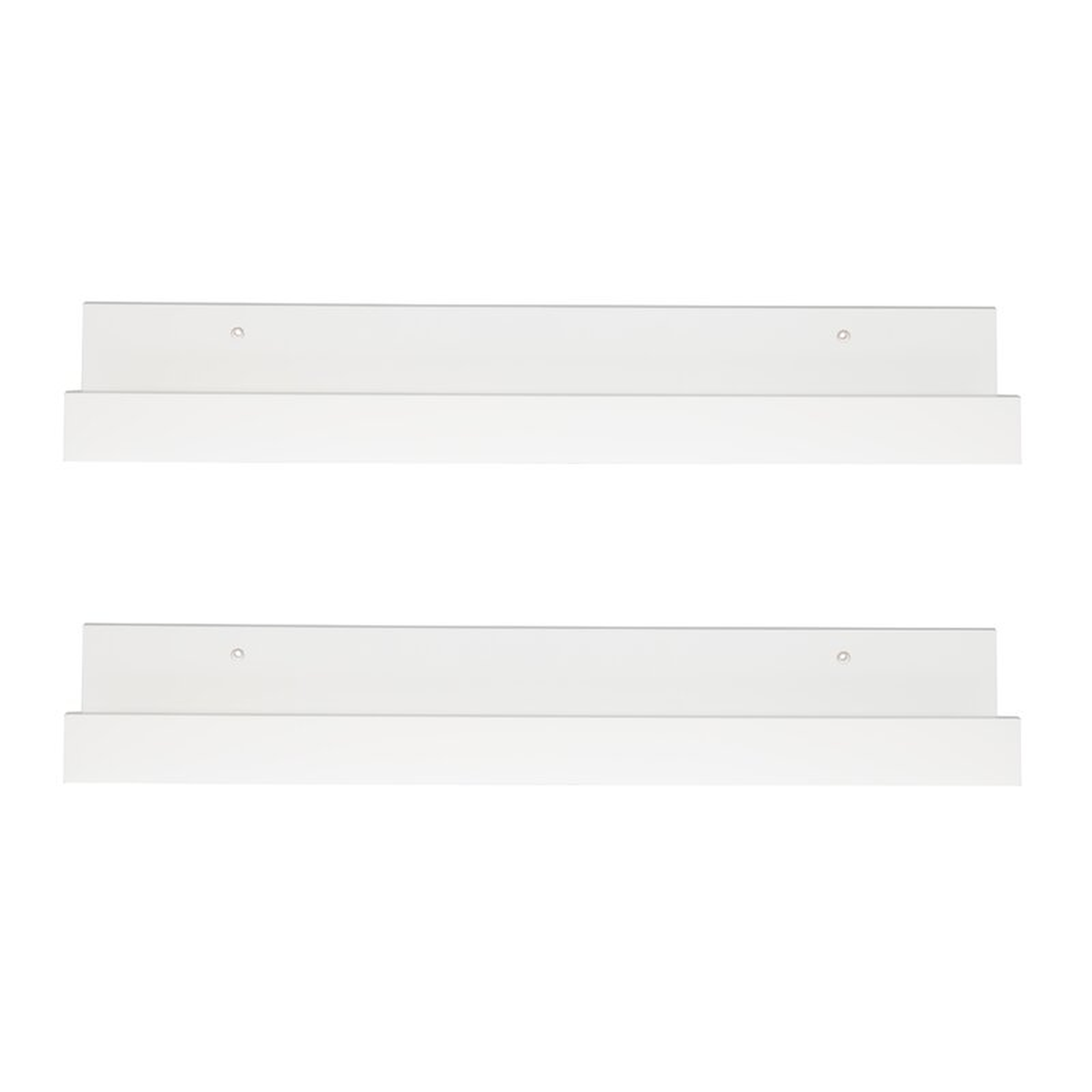 Forsyth 2 Pieces Floating Shelf Set - White (Set of 2) - AllModern