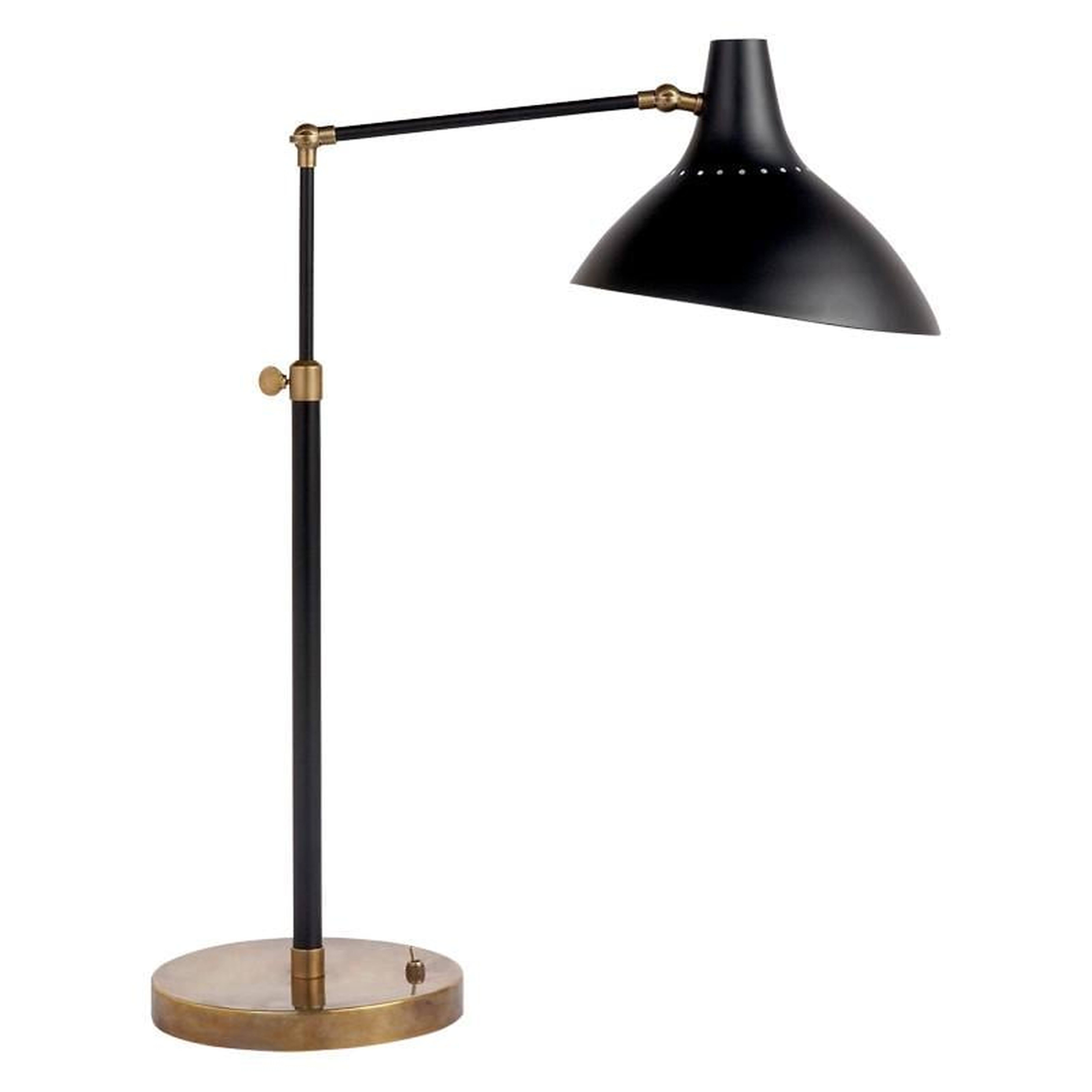 CHARLTON TABLE LAMP - BLACK WITH BRASS - McGee & Co.