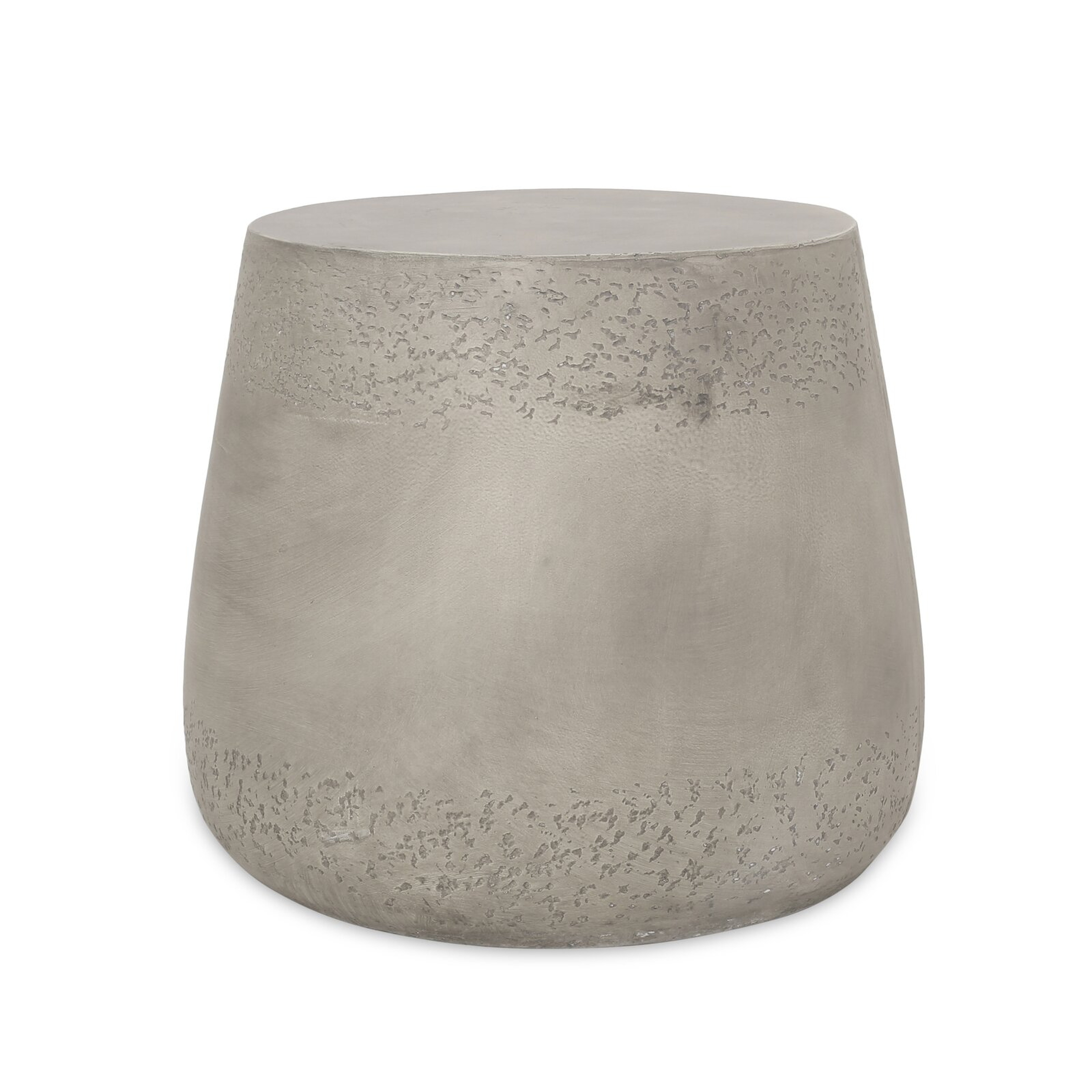Belmaris Stone/Concrete Side Table - Wayfair
