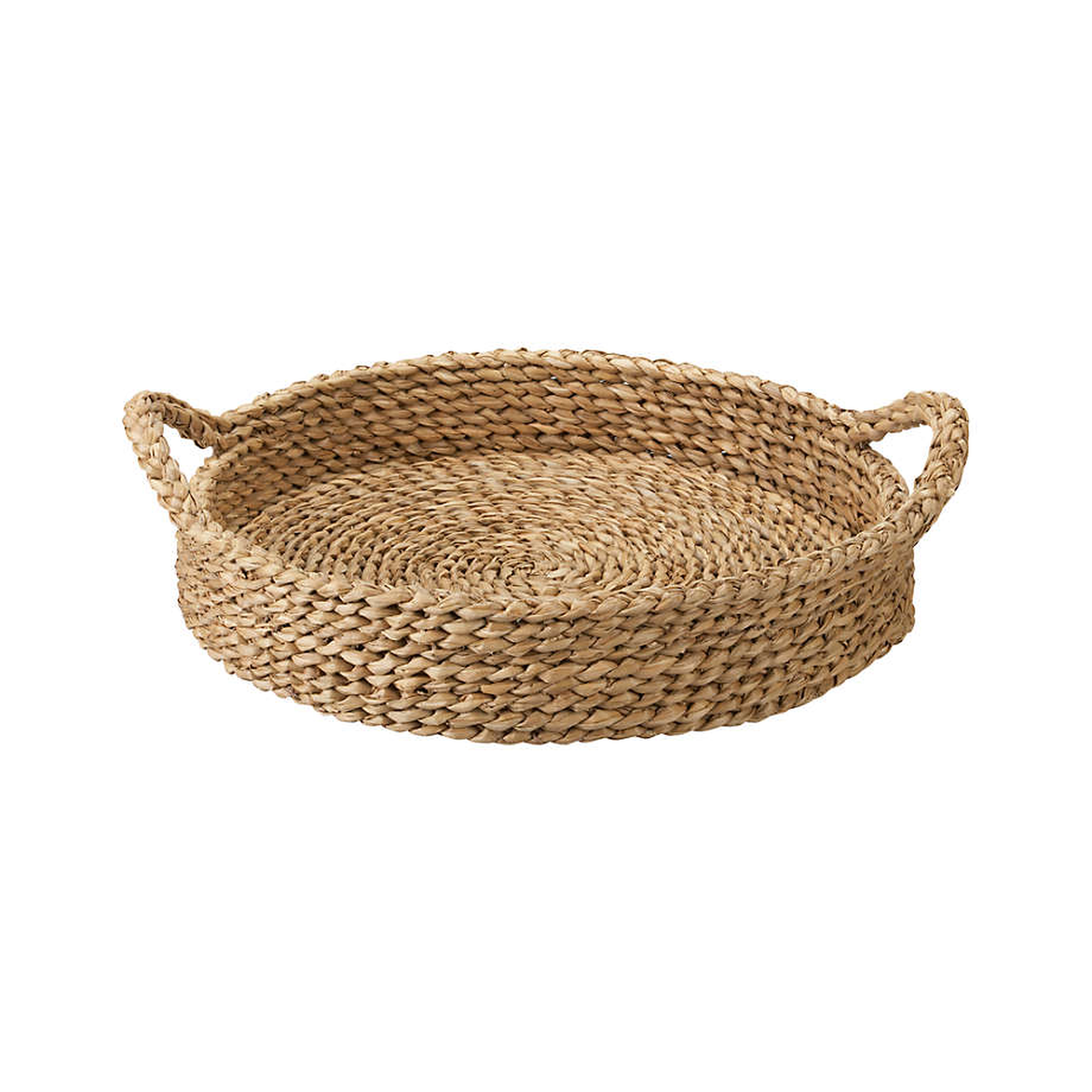 Onslow Handwoven Round Decorative Tray 17" - Crate and Barrel