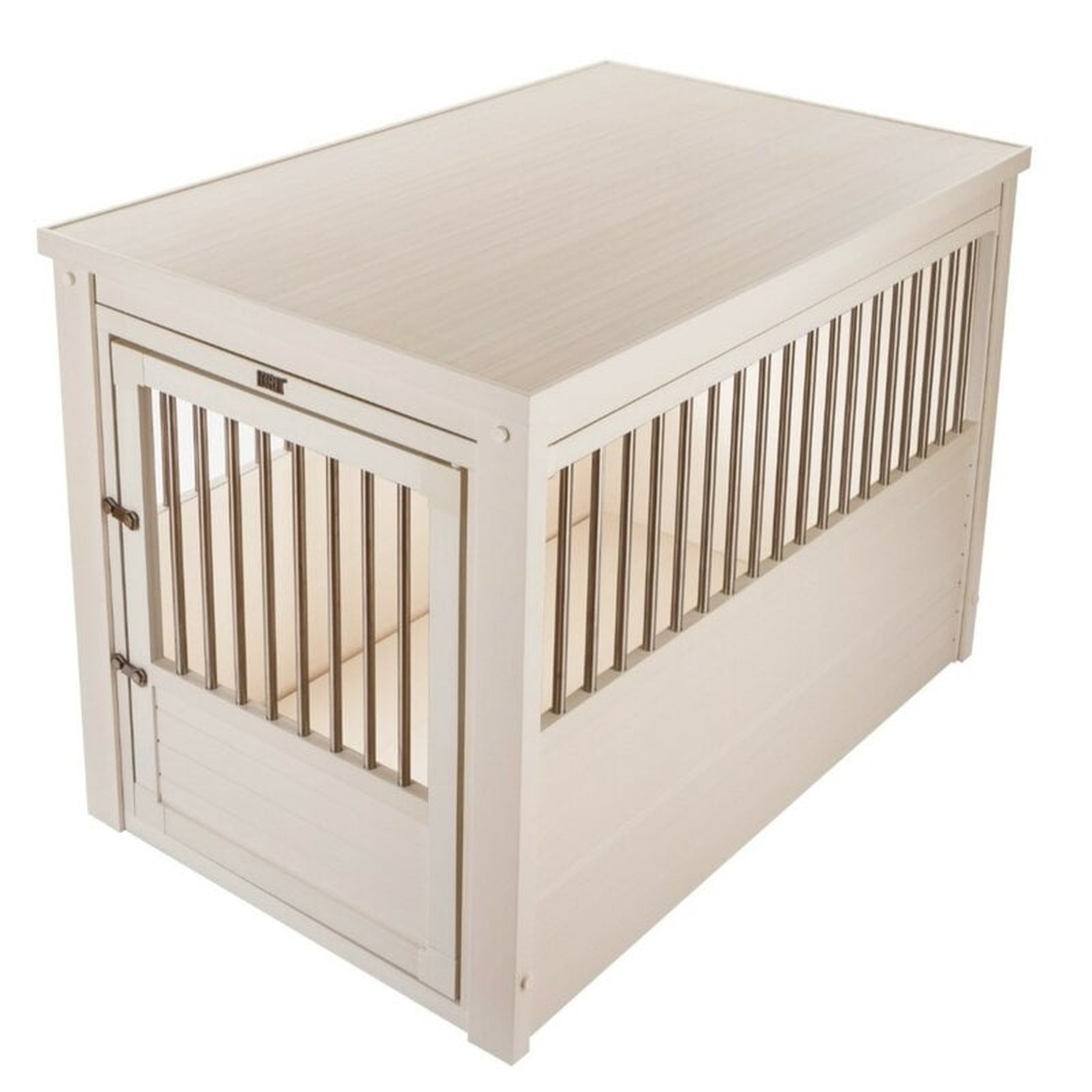 Ginny Pet Crate - Antique White, Large - Wayfair