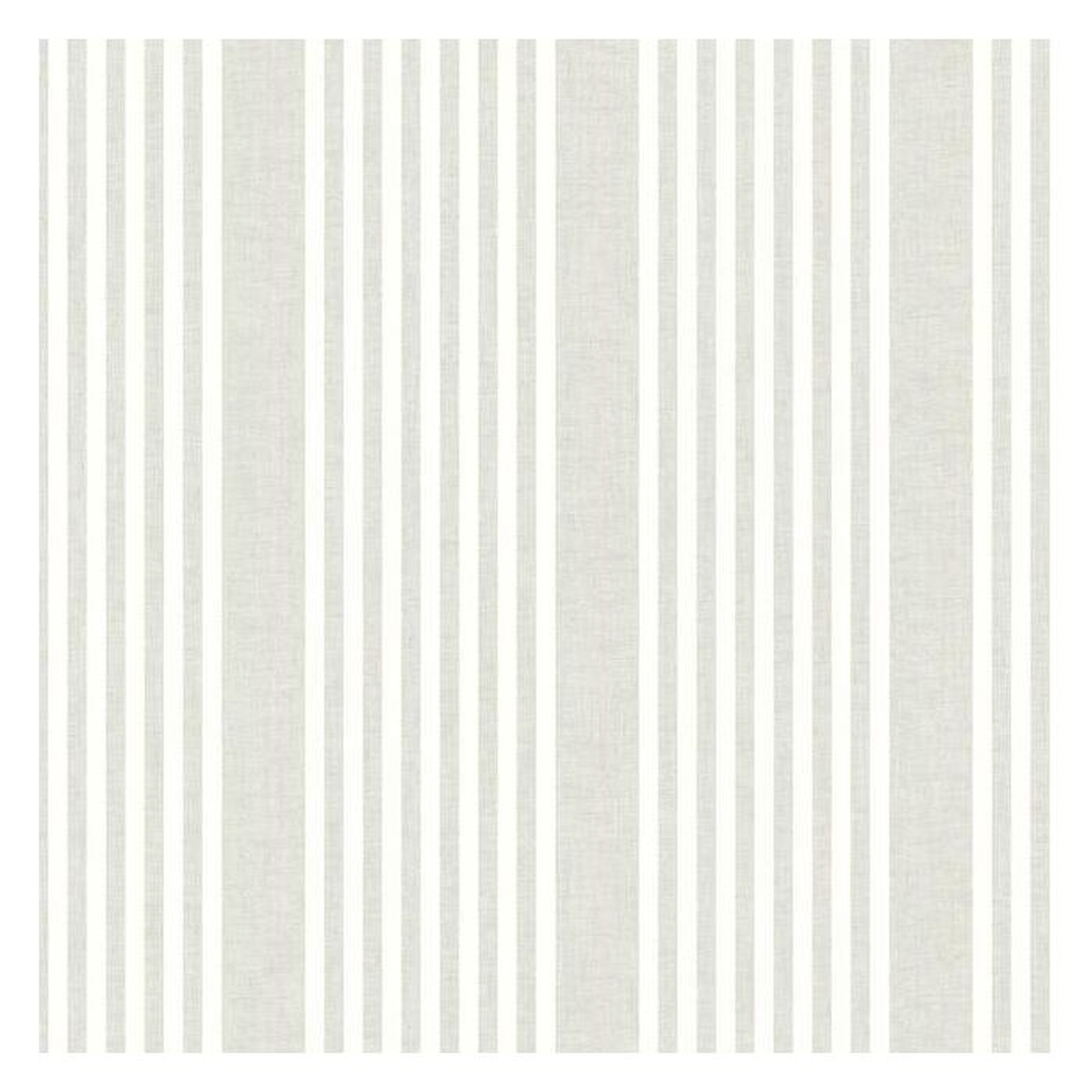 French Linen Stripe Premium Peel & Stick Wallpaper, Single Roll - York Wallcoverings