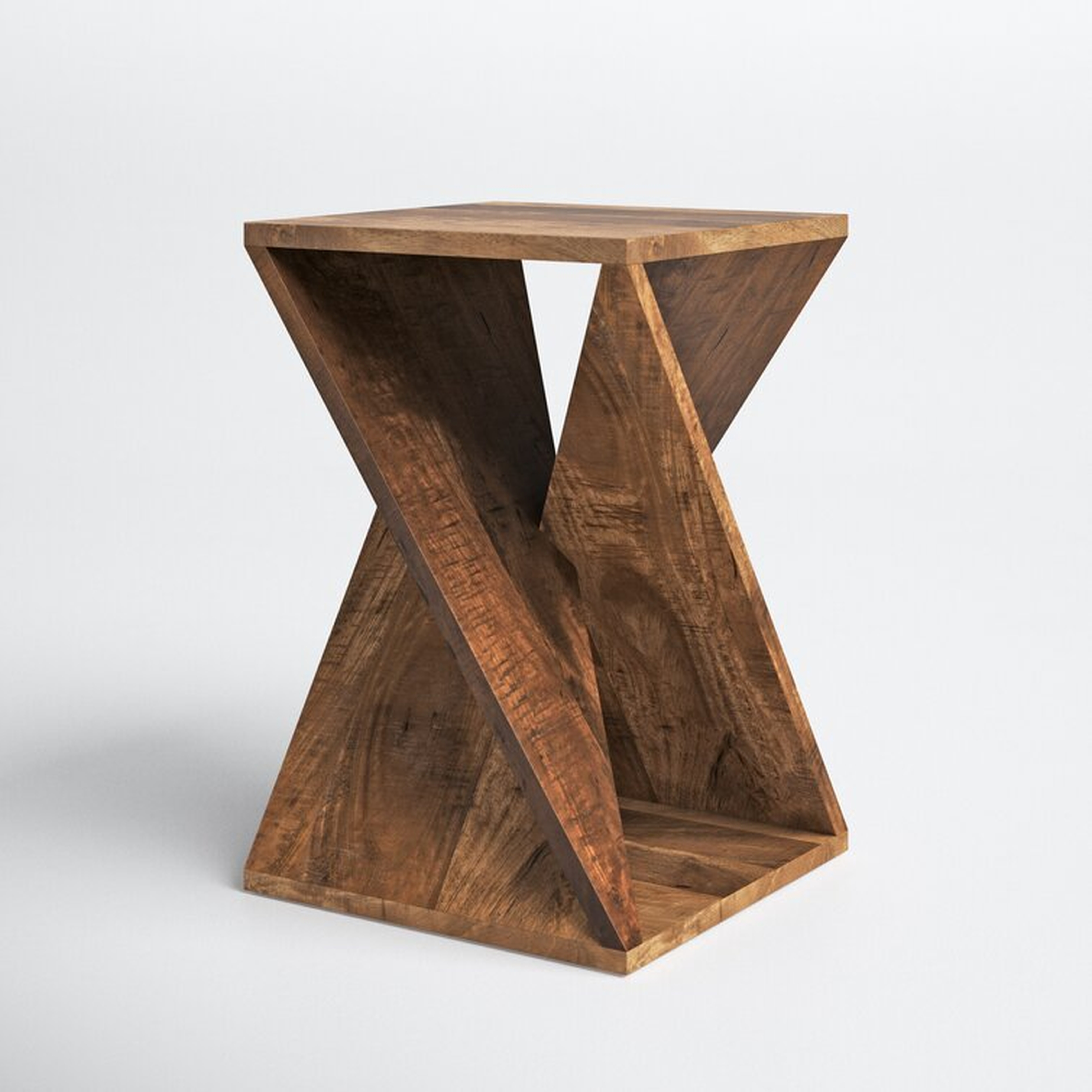 Leilla Solid Wood Abstract End Table - Wayfair