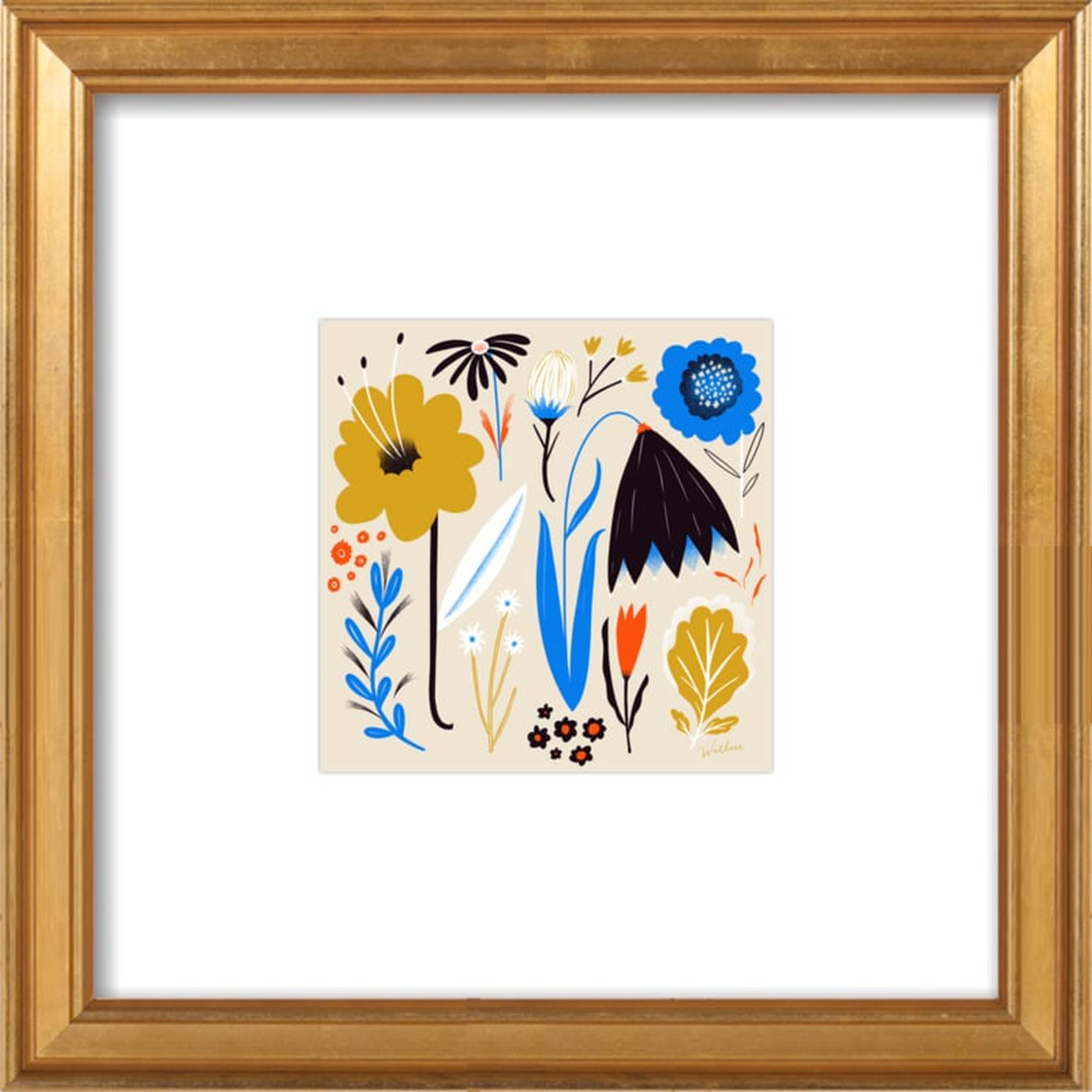 Primary Flowers by Erin Wallace for Artfully Walls - Artfully Walls