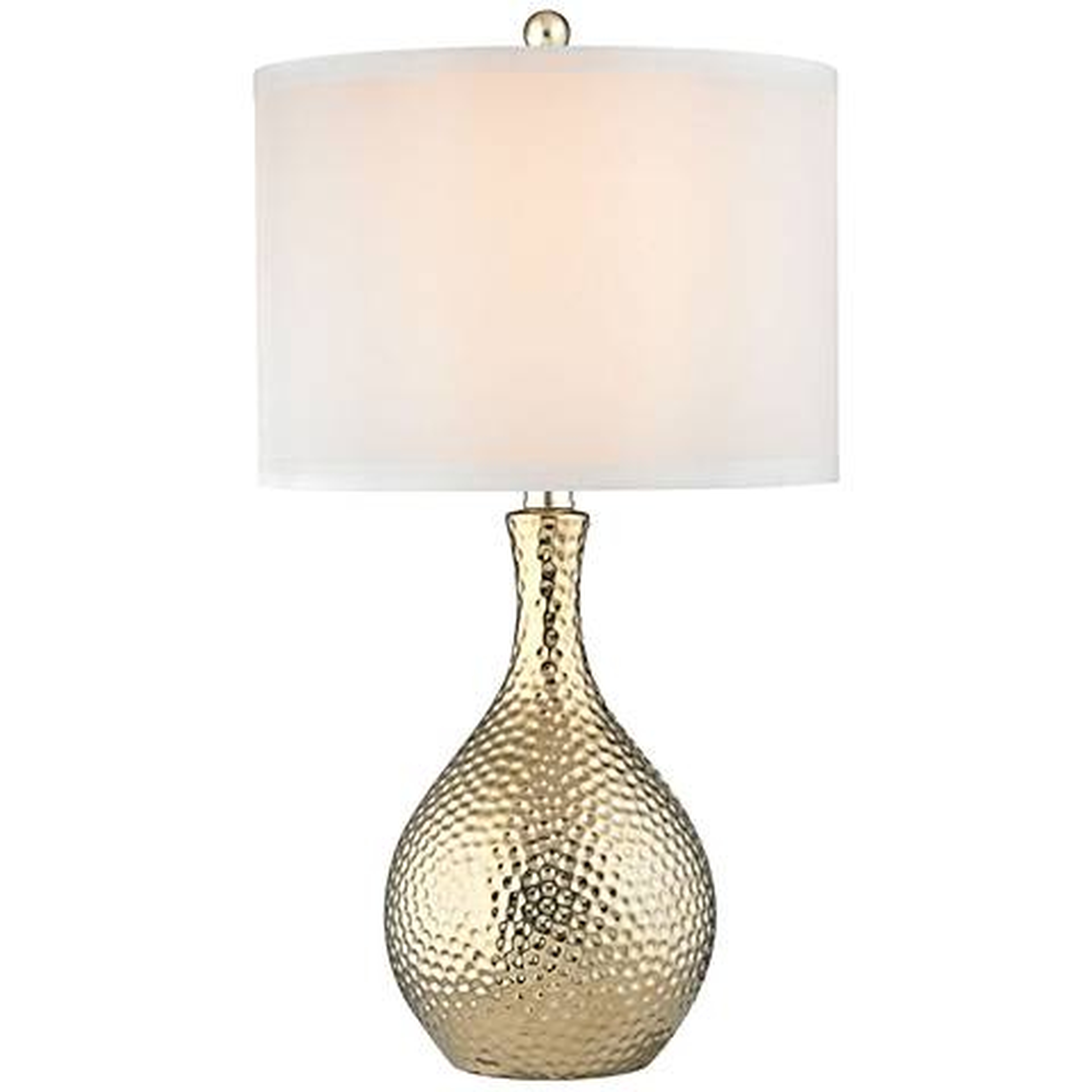 Dimond Soleil Gold Plate Hammered Ceramic Table Lamp - Lamps Plus