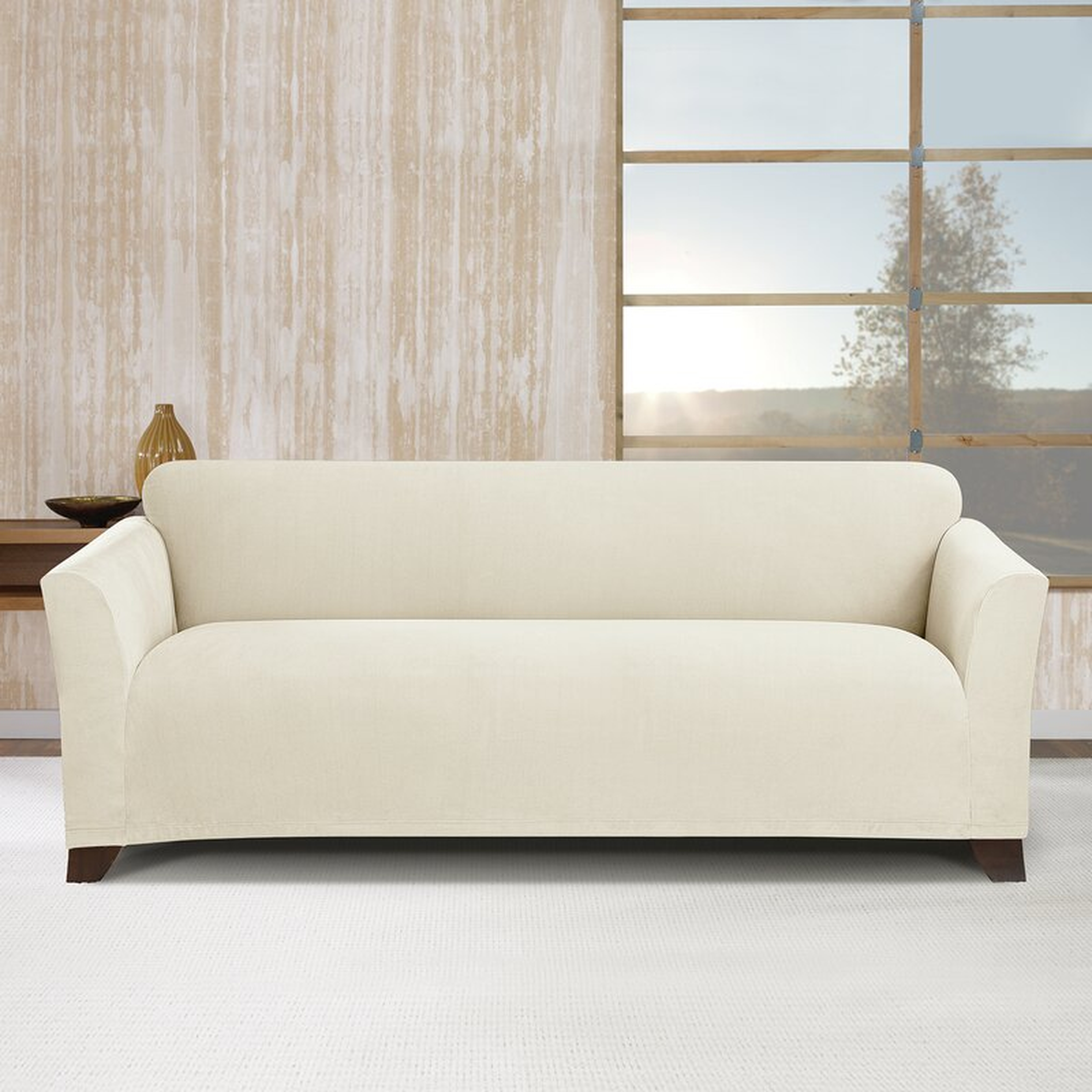 Stretch Morgan Box Cushion Sofa Slipcover - Wayfair