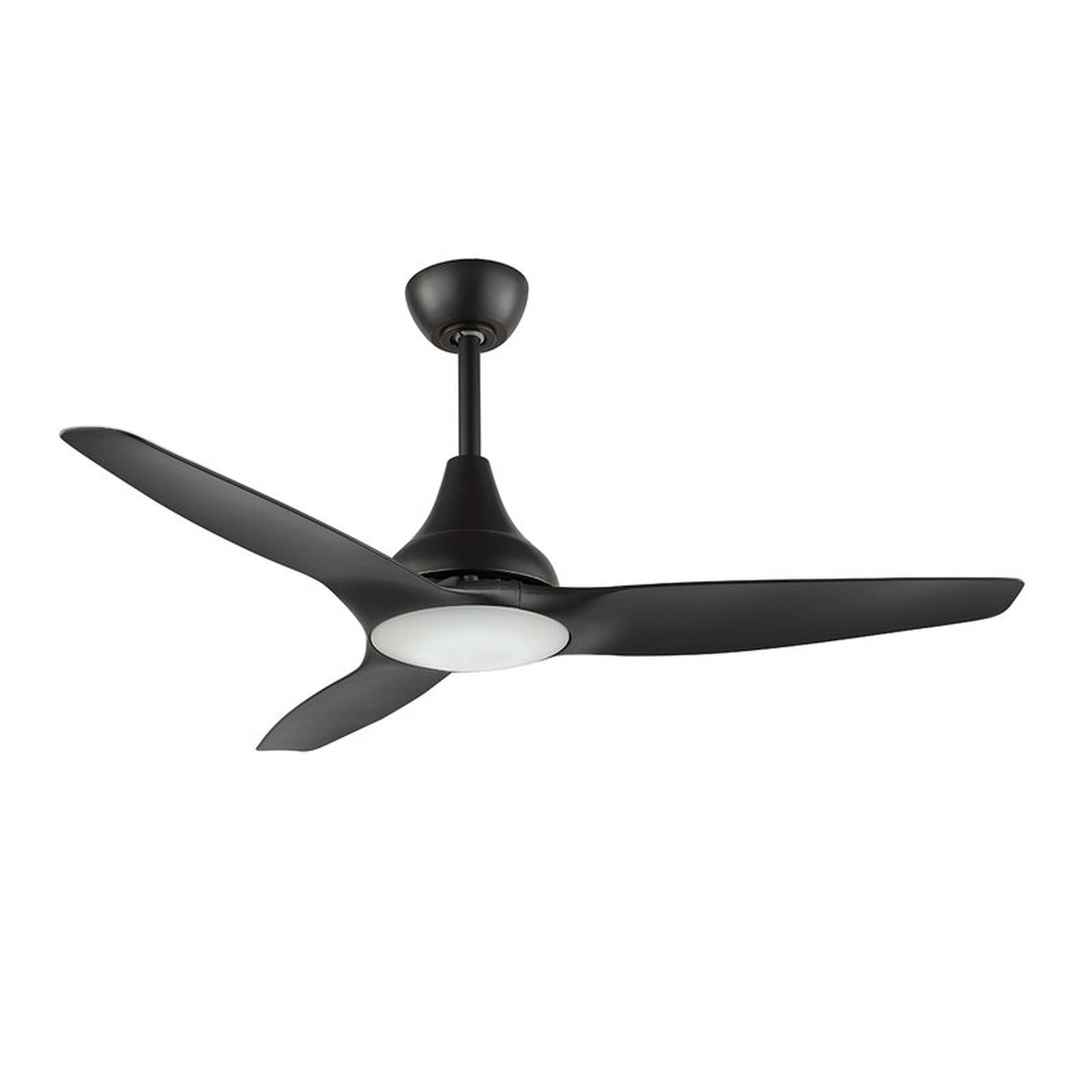 48'' Halladay 3 - Blade LED Standard Ceiling Fan with Remote Control and Light Kit Included - Wayfair