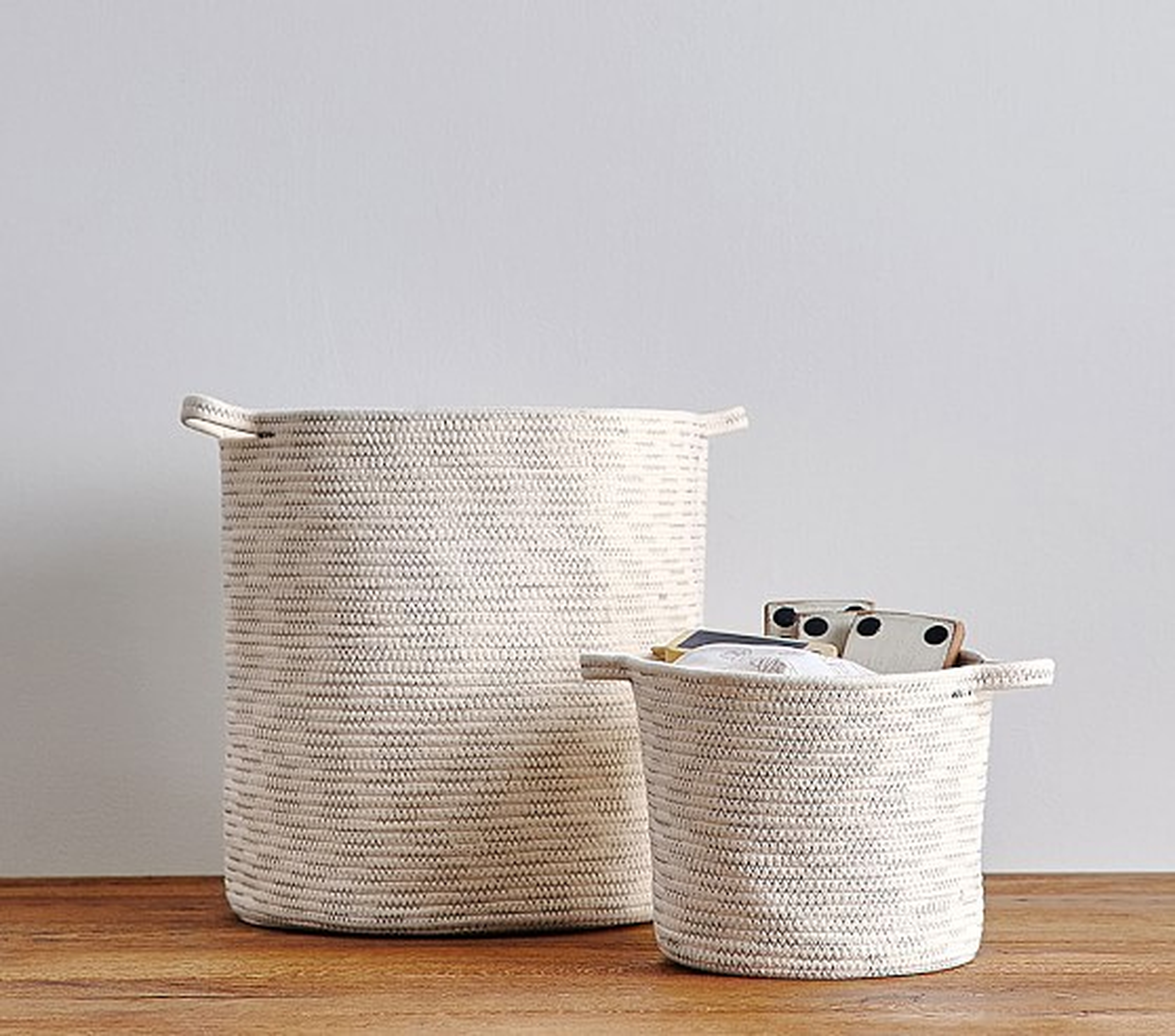 Natural Sloan Cotton Rope Storage- Toy Dump - Pottery Barn Kids