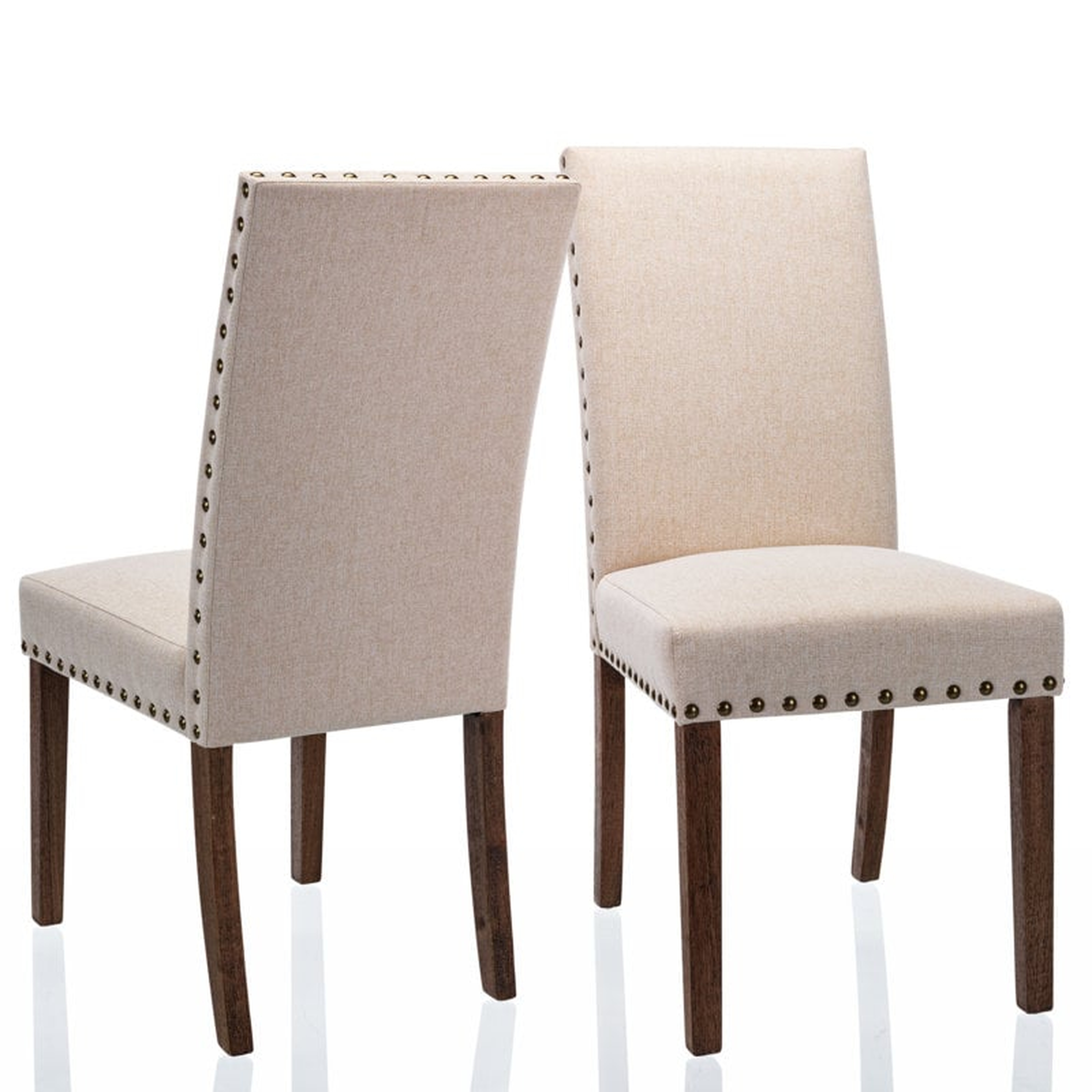 Bontrager Linen Parsons Chair (set of 2) - Wayfair