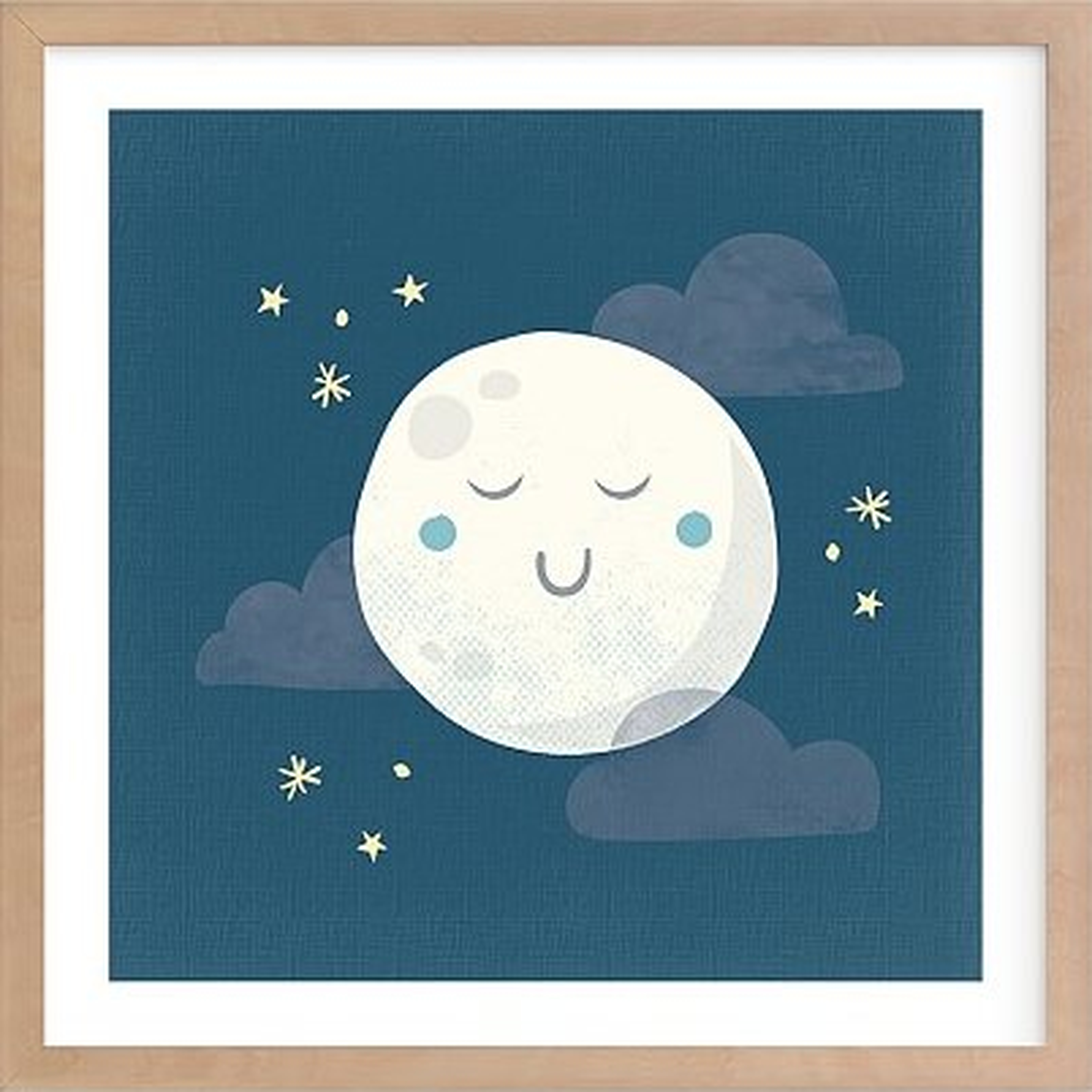 Goodnight Moon Wall Art by Minted(R) 24x24, Natural - Pottery Barn Kids