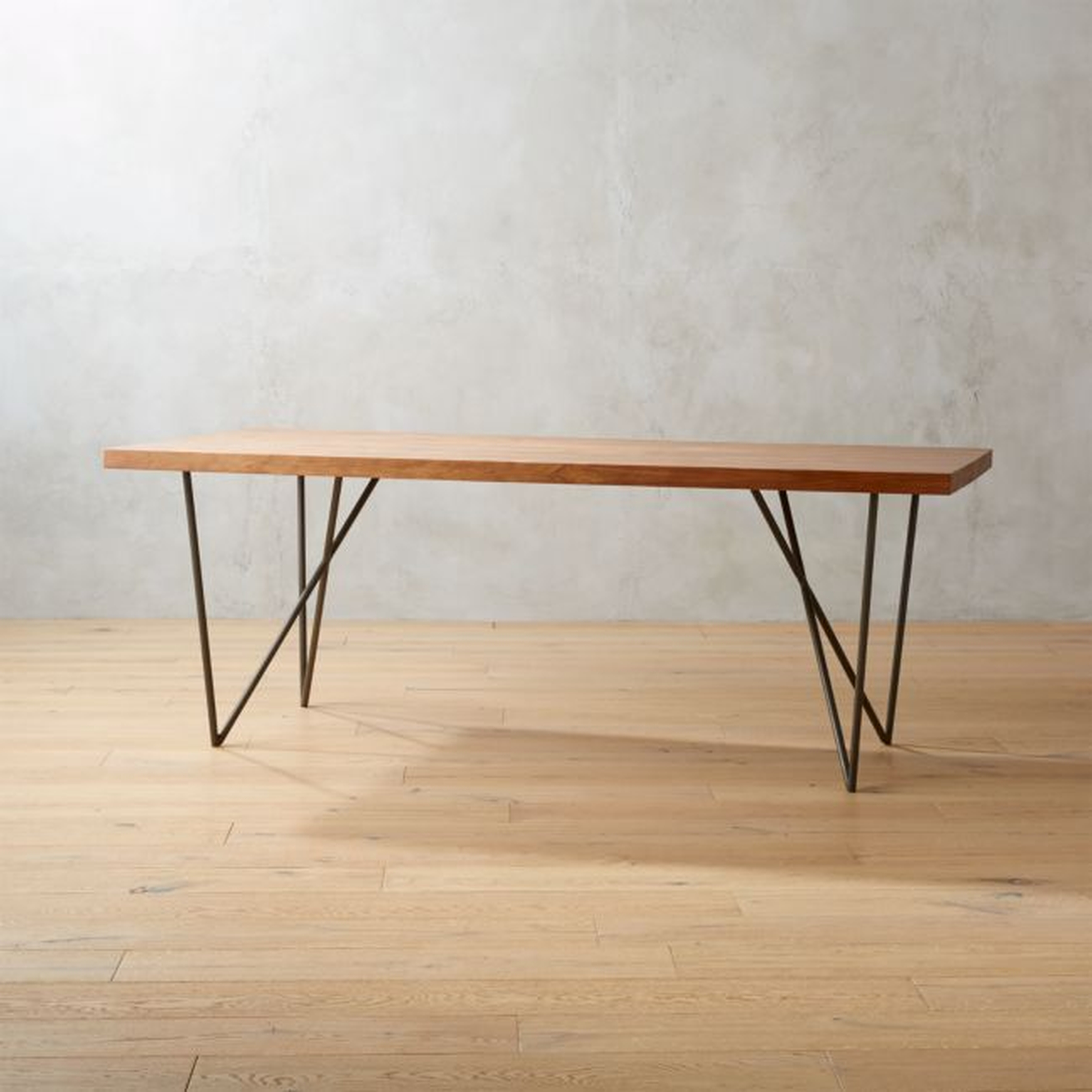 DYLAN 36"X80" MEDIUM ACACIA DINING TABLE - CB2