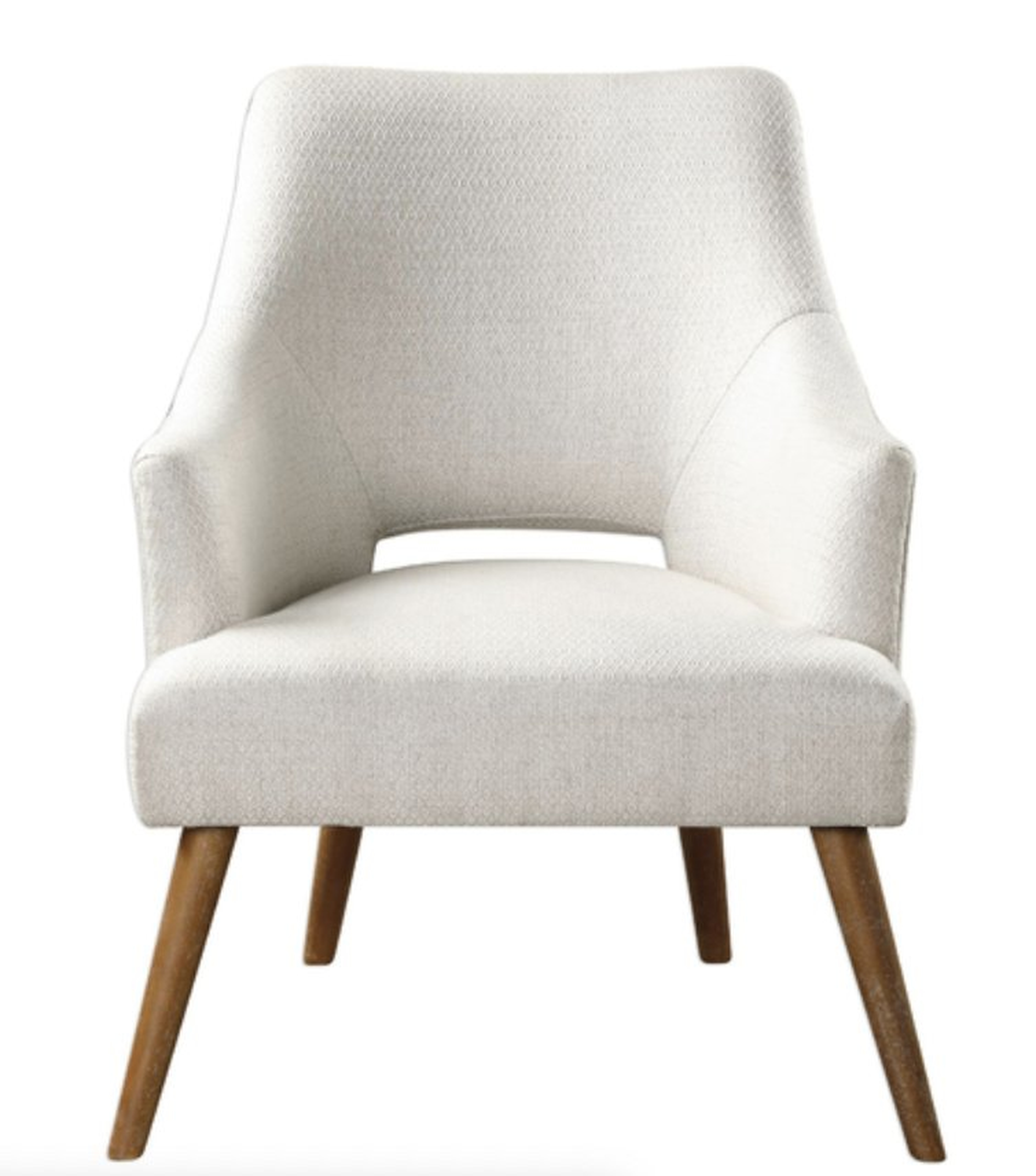 Althea Accent Chair, White - Lulu and Georgia