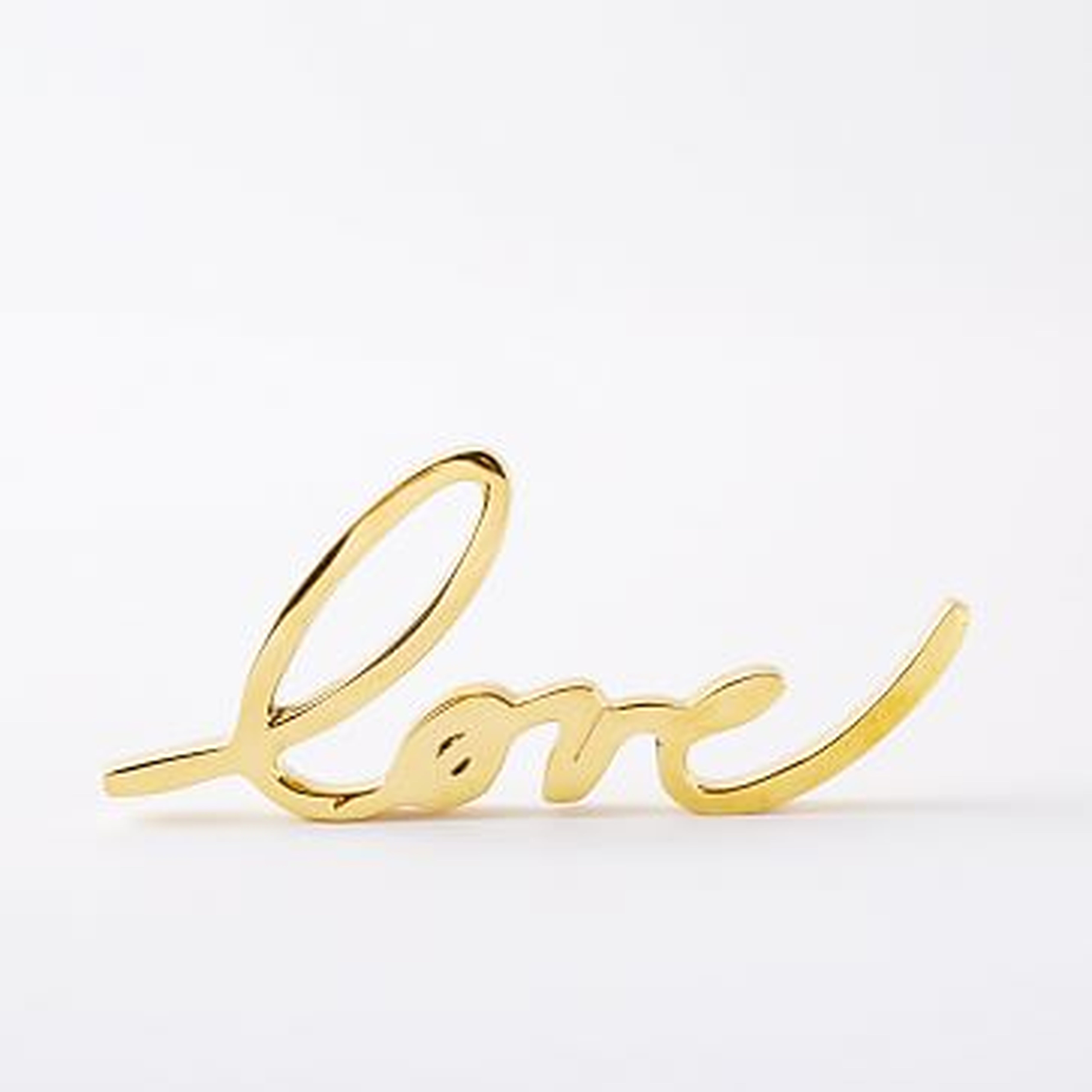Brass Word Objects, Love - West Elm