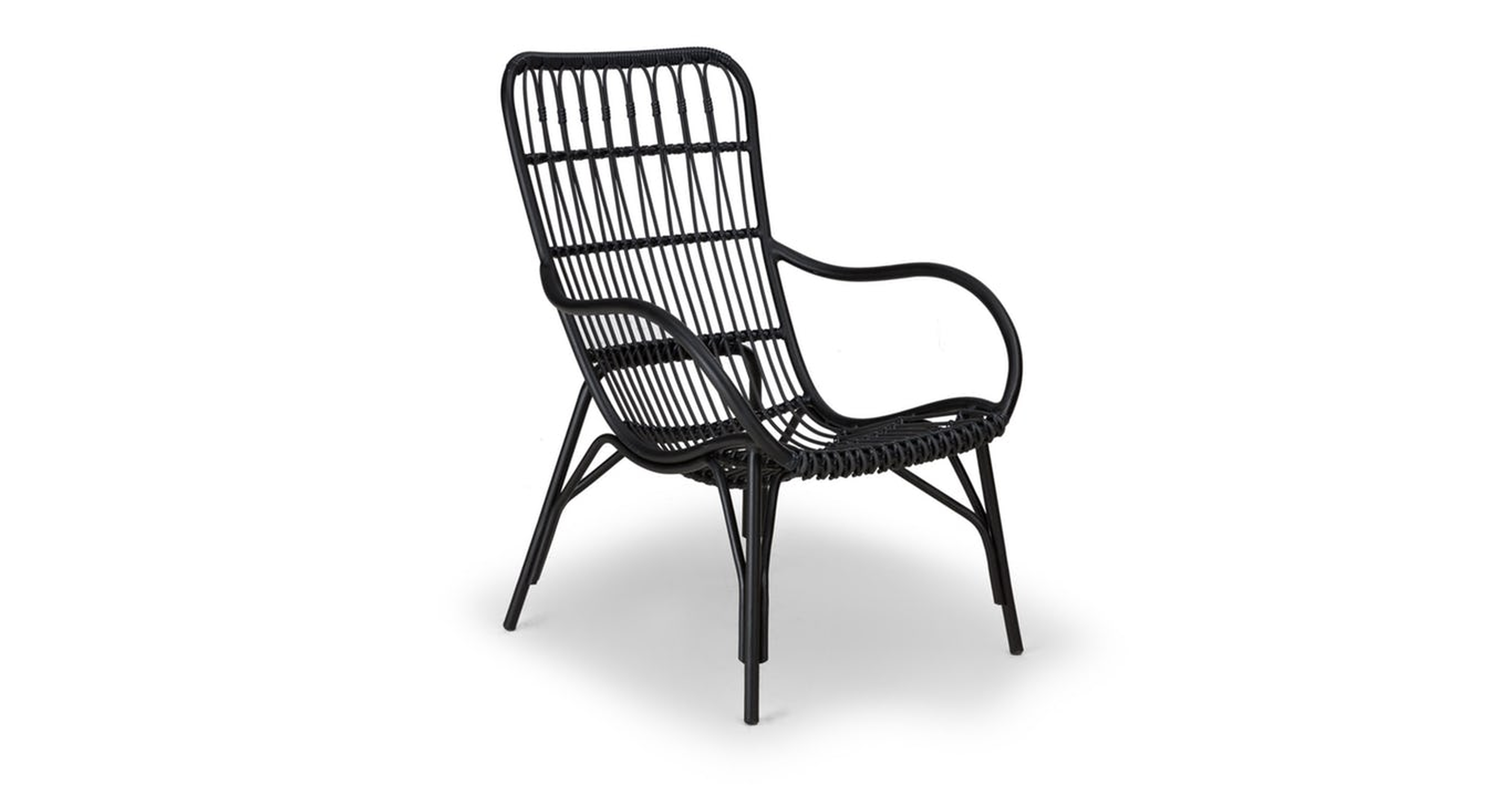 Medan Graphite Lounge Chair - Article