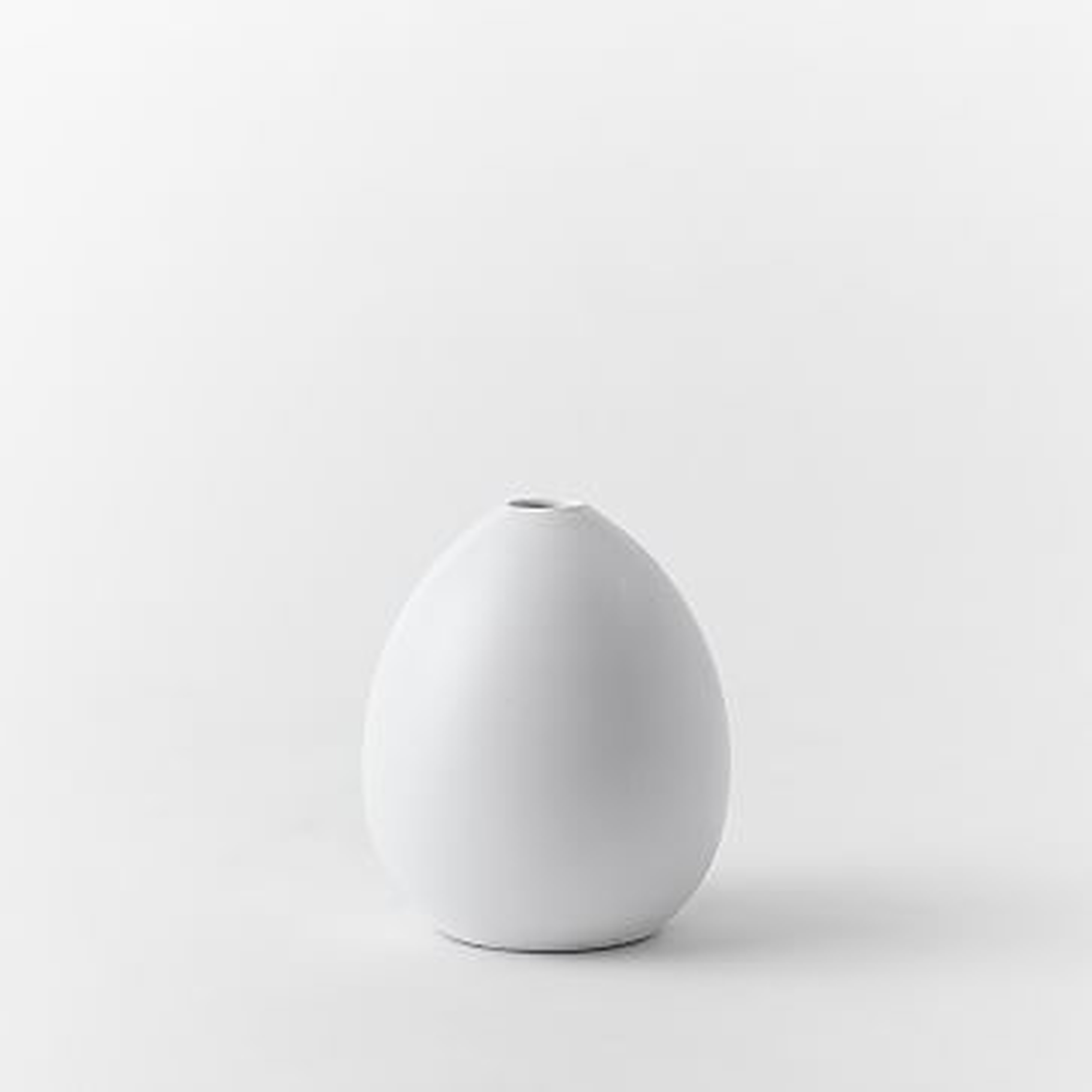 Pure White Ceramic Egg - West Elm