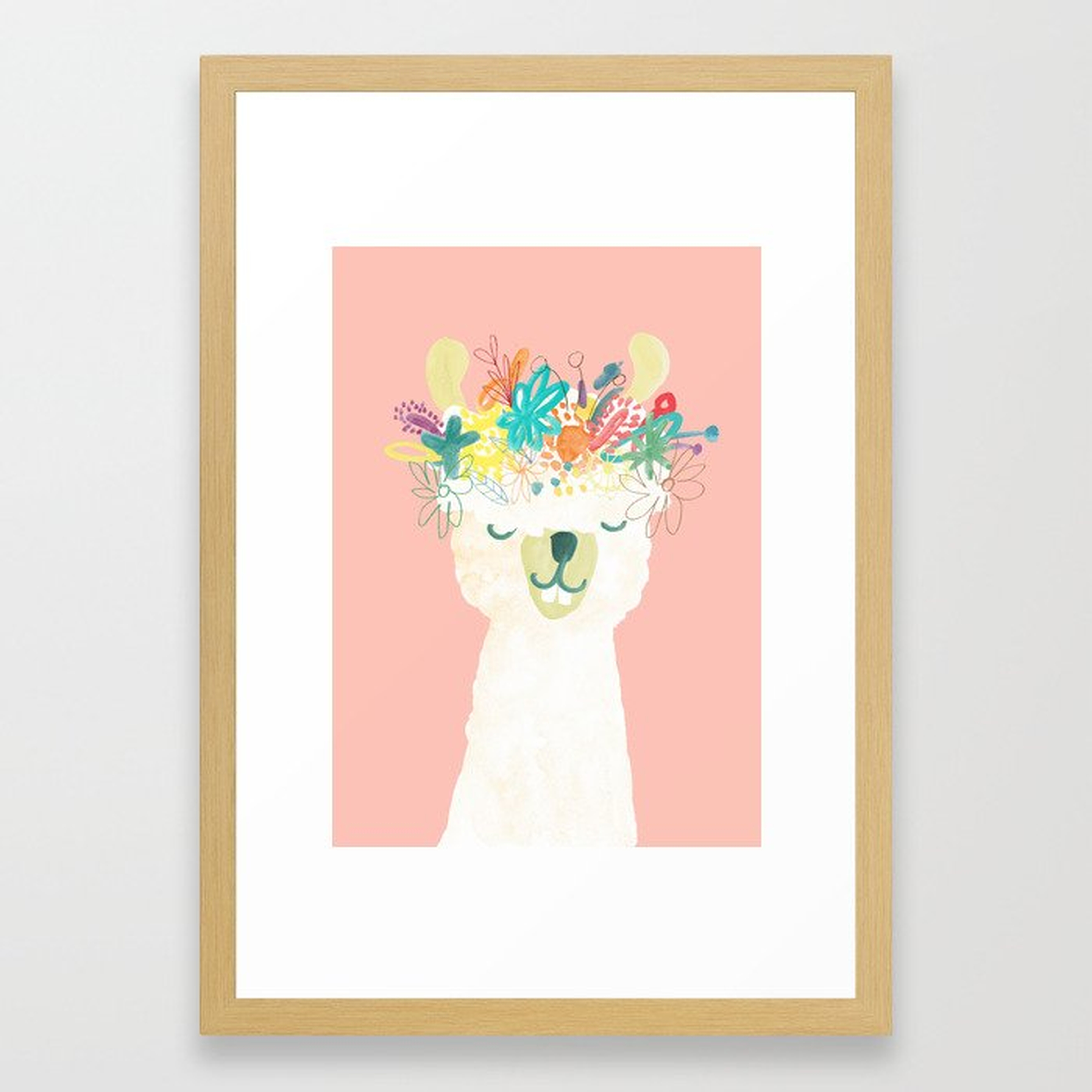 Llama Goddess Framed Art Print - Society6