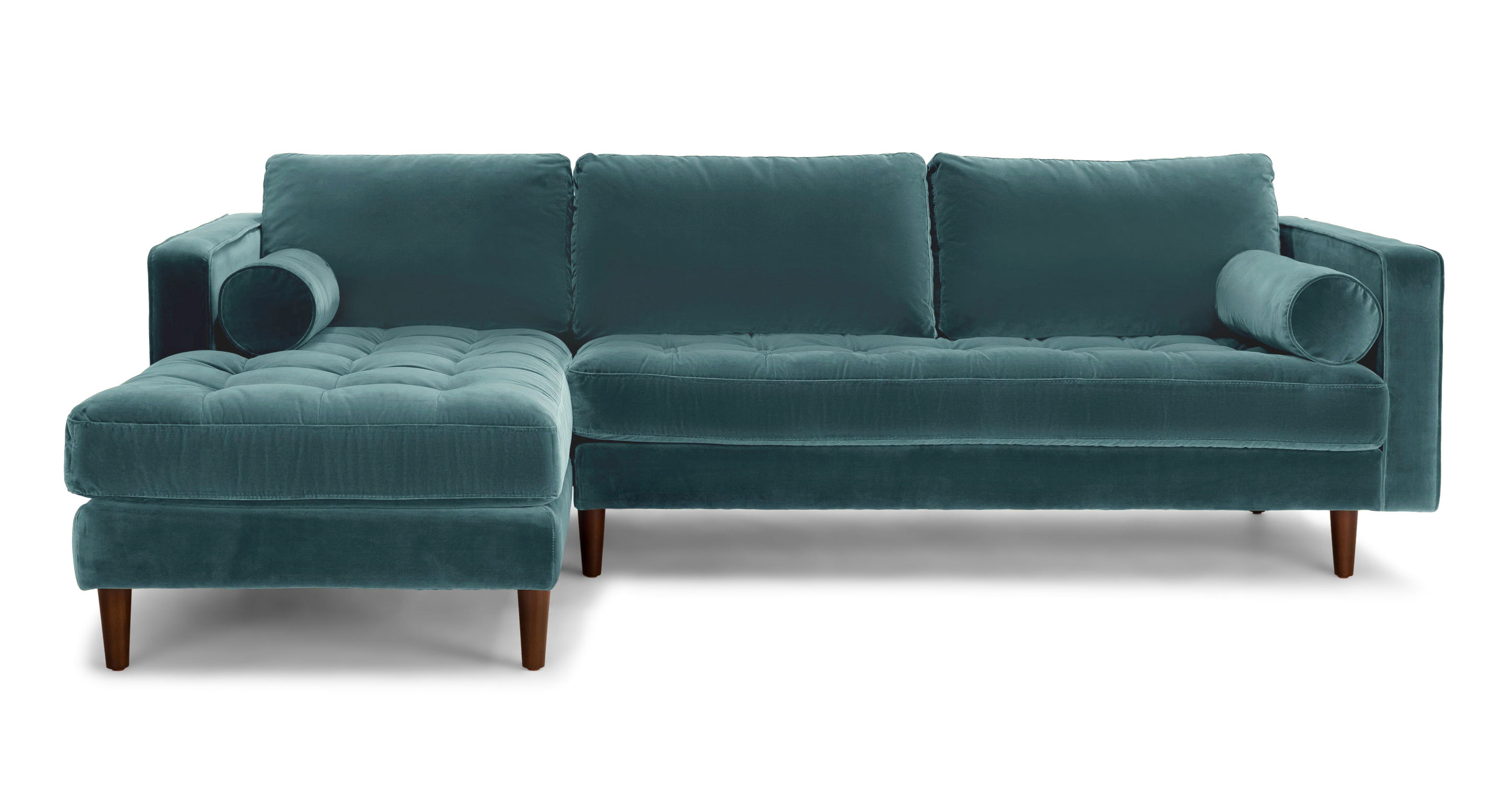 Sven Pacific Blue Left Sectional Sofa - Article
