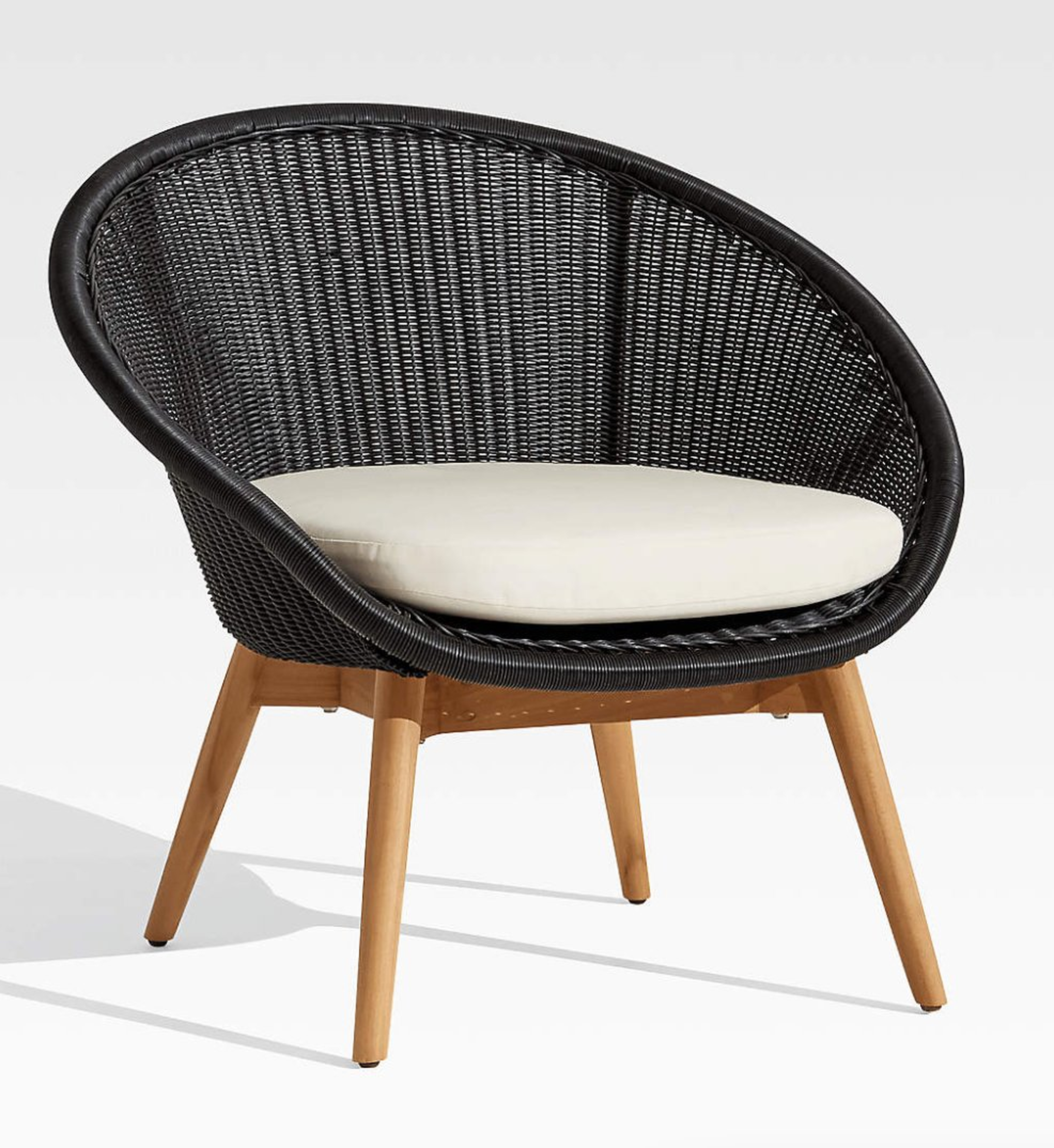 Loon Black Outdoor Lounge Chair - Crate and Barrel