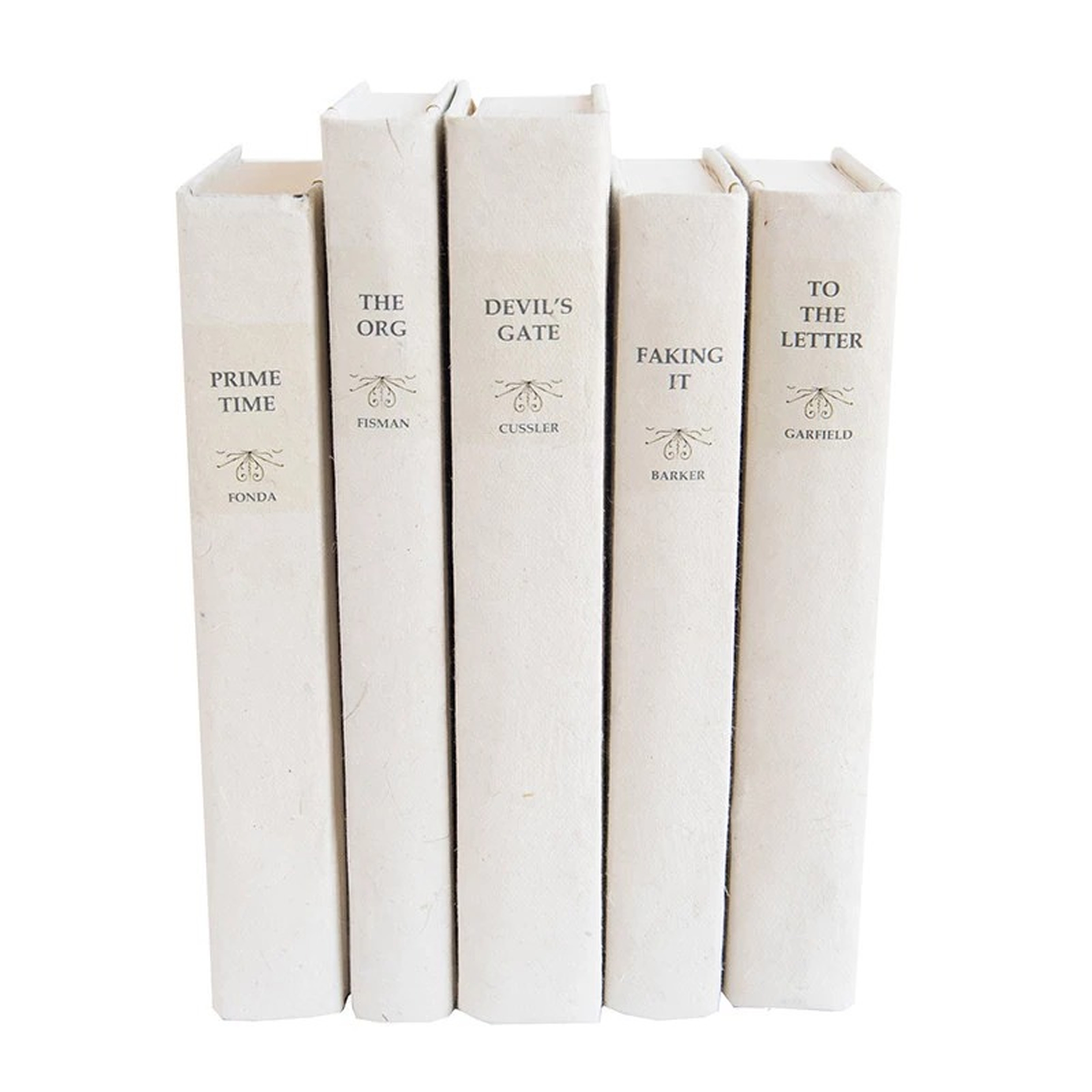 Parchment Books, White, Set of 5 - McGee & Co.