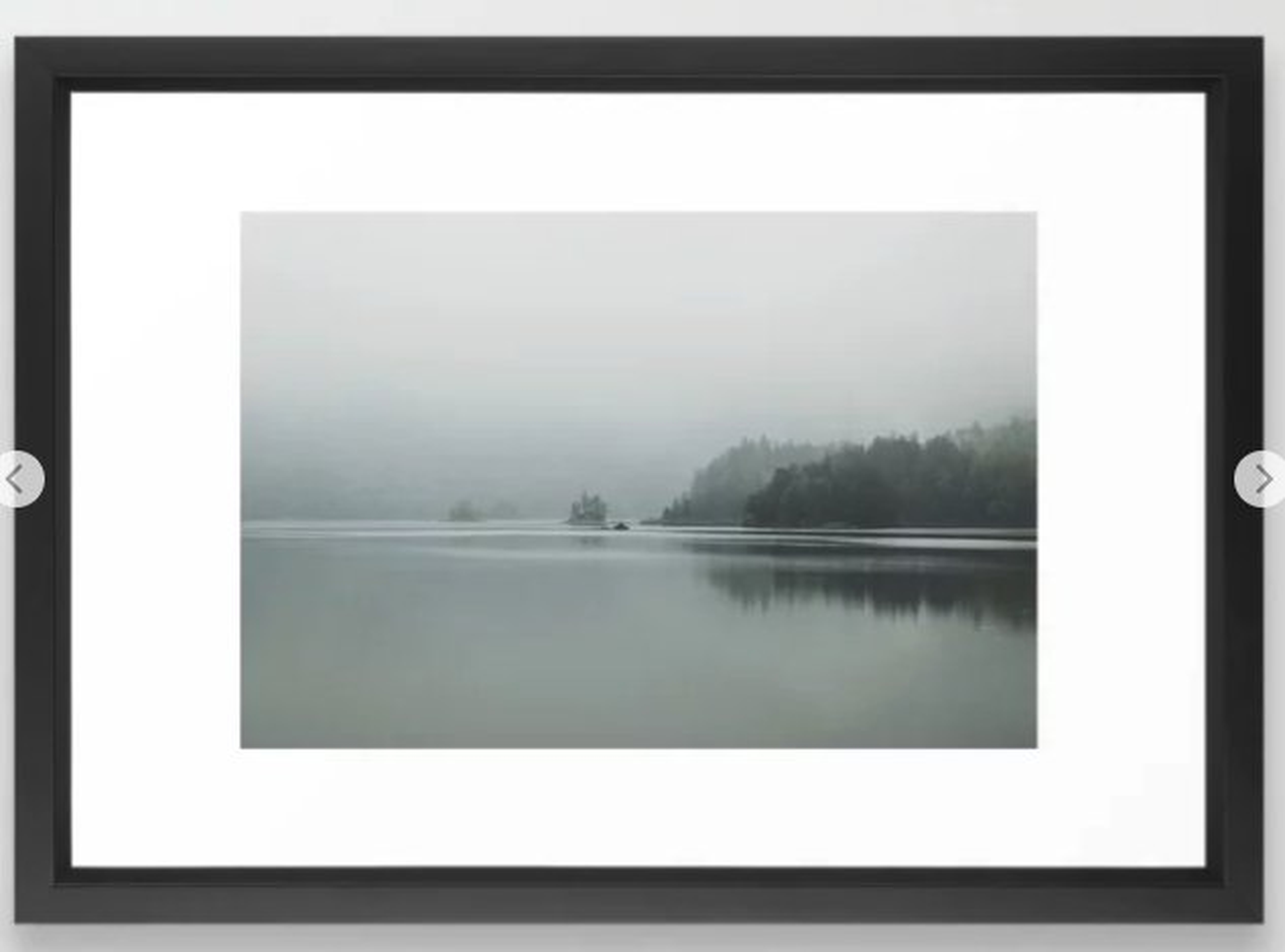 Fog - Landscape Photography Framed Art Print - Society6
