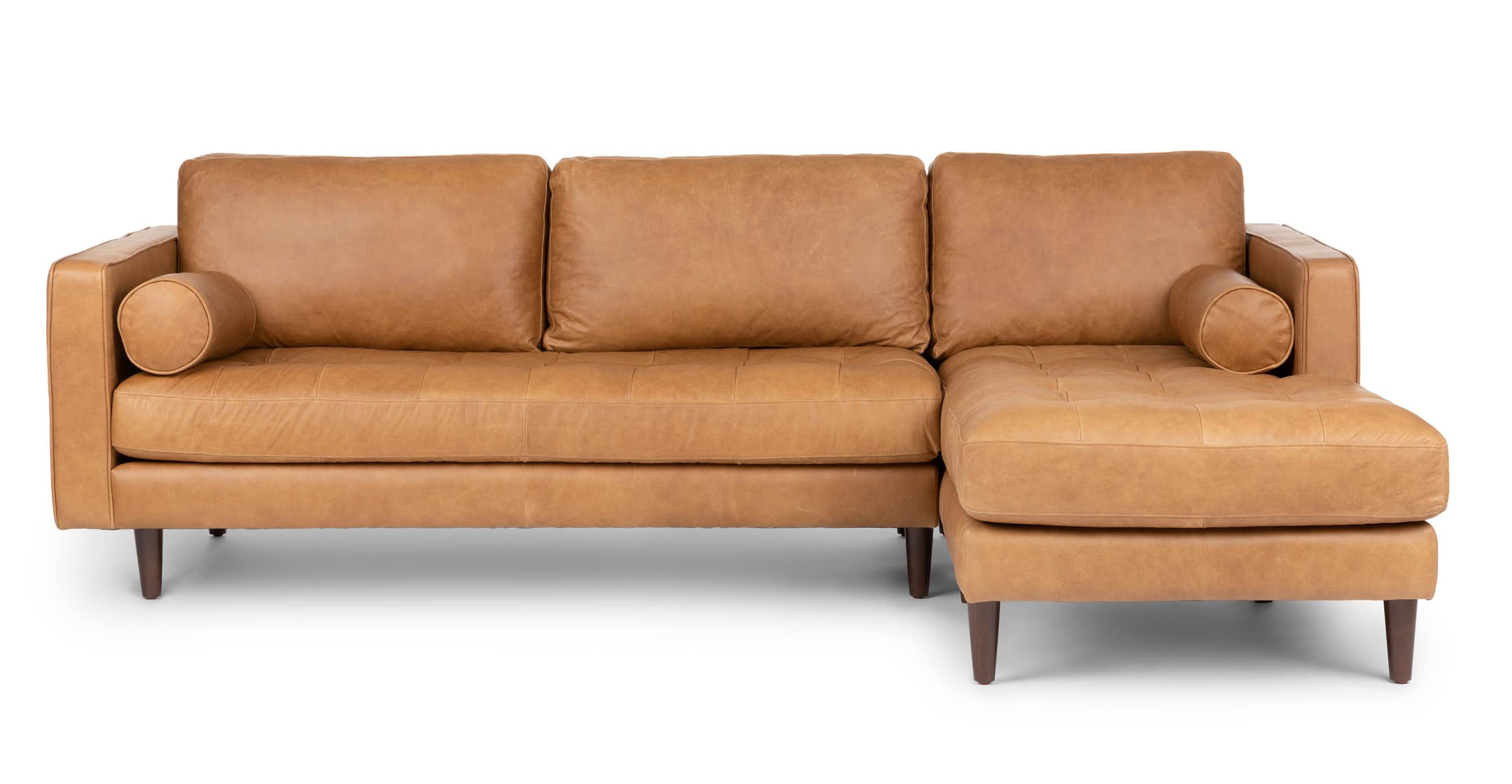 Sven Charme Tan Right Sectional Sofa - Article