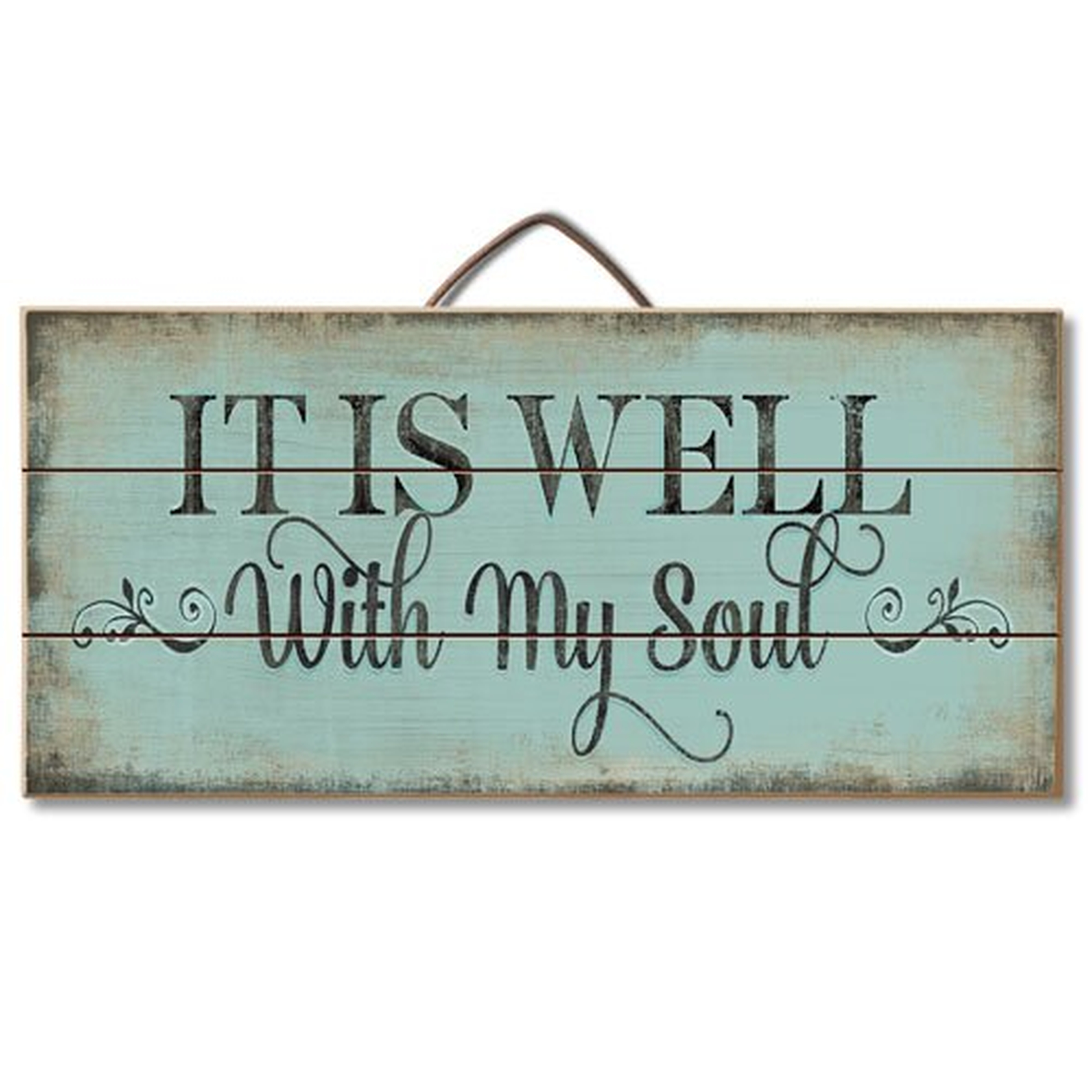 It is Well with My Soul Pallet Wood Sign Wall Décor  It is Well with My Soul Pallet Wood Sign Wall Décor  It is Well with My Soul Pallet Wood Sign Wall Décor  It is Well with My Soul Pallet Wood Sign Wall Décor Mix and match on a gallery wall It is Well w - Wayfair