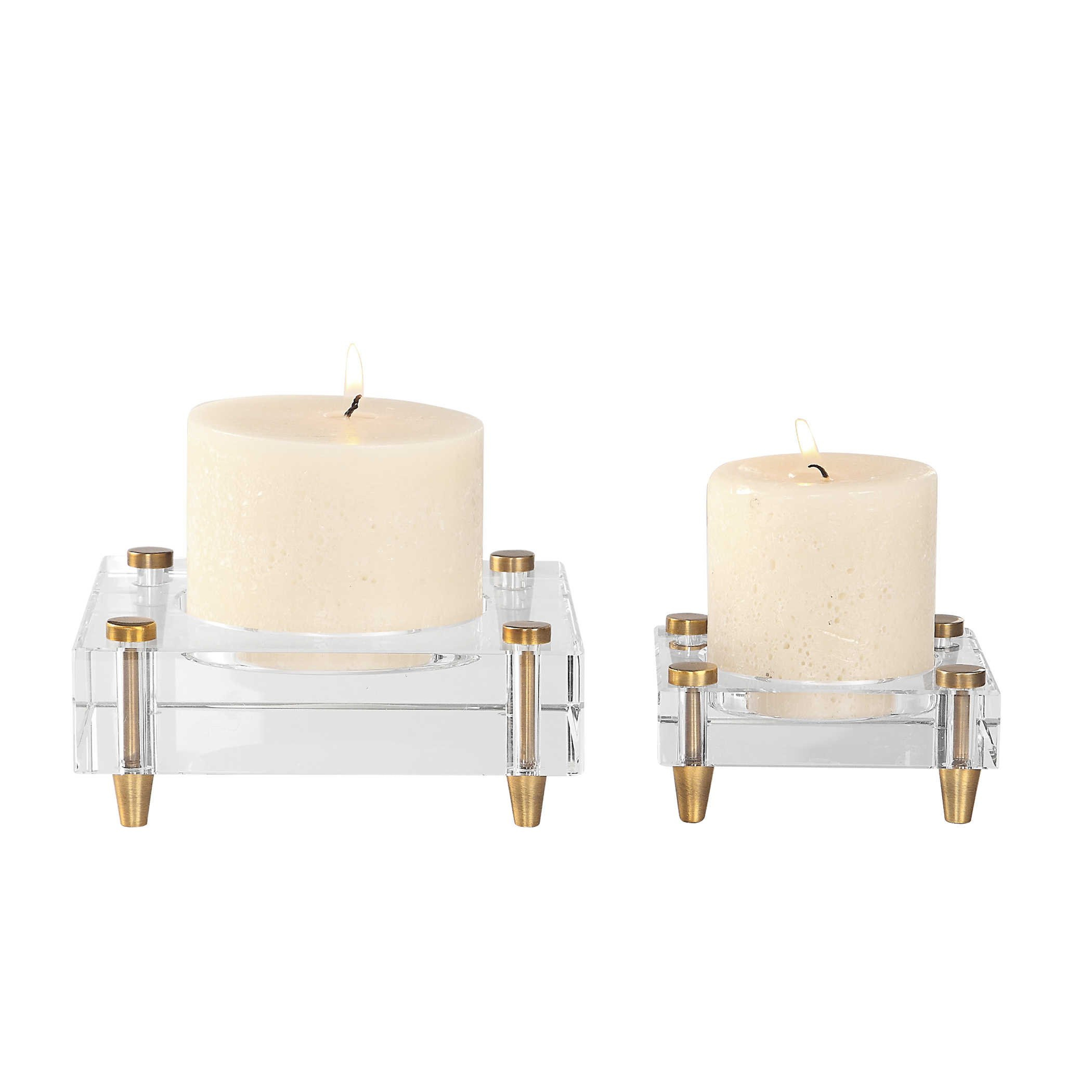 CLAIRE CANDLEHOLDERS, S/2 - Hudsonhill Foundry