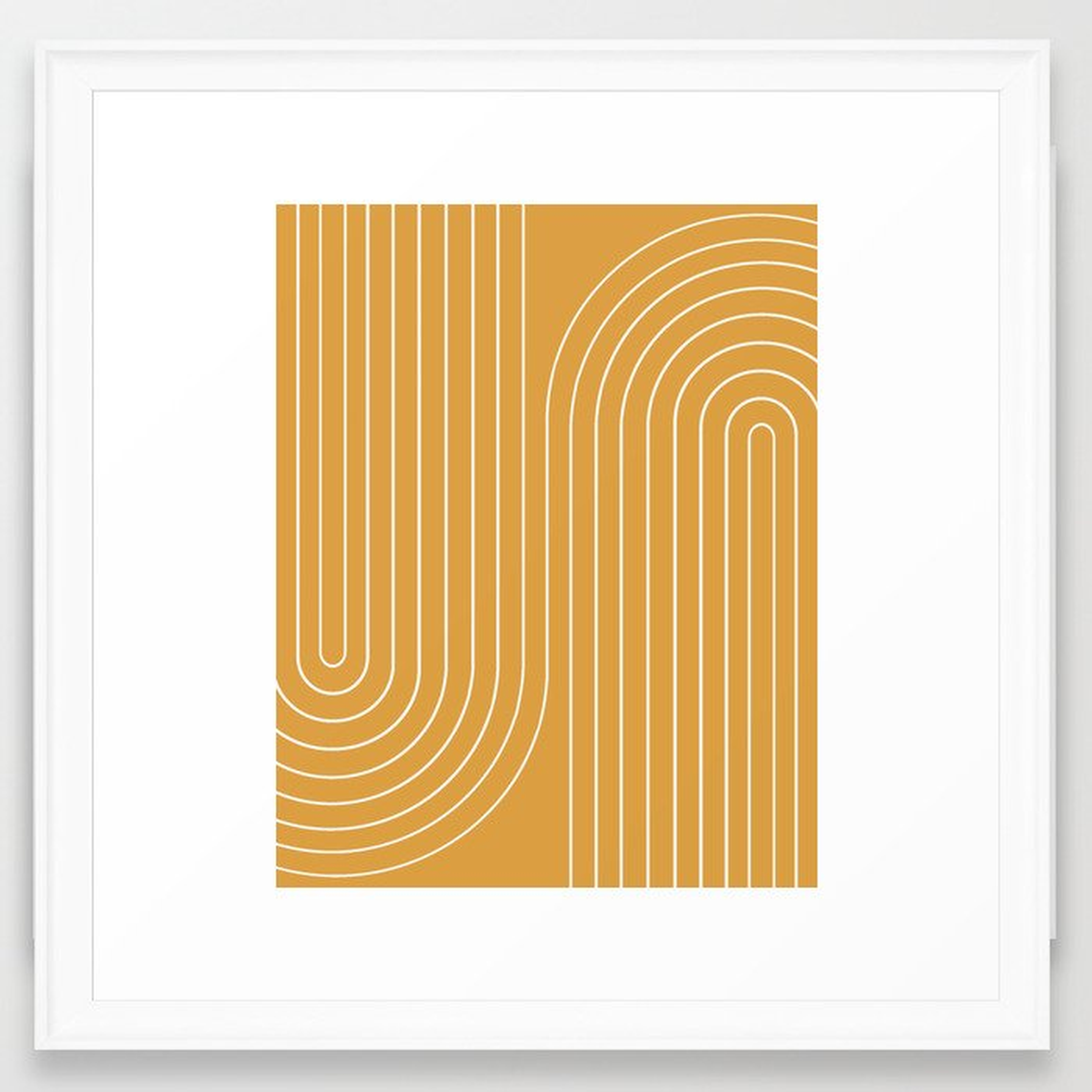 Minimal Line Curvature VIII Framed Art Print - Society6