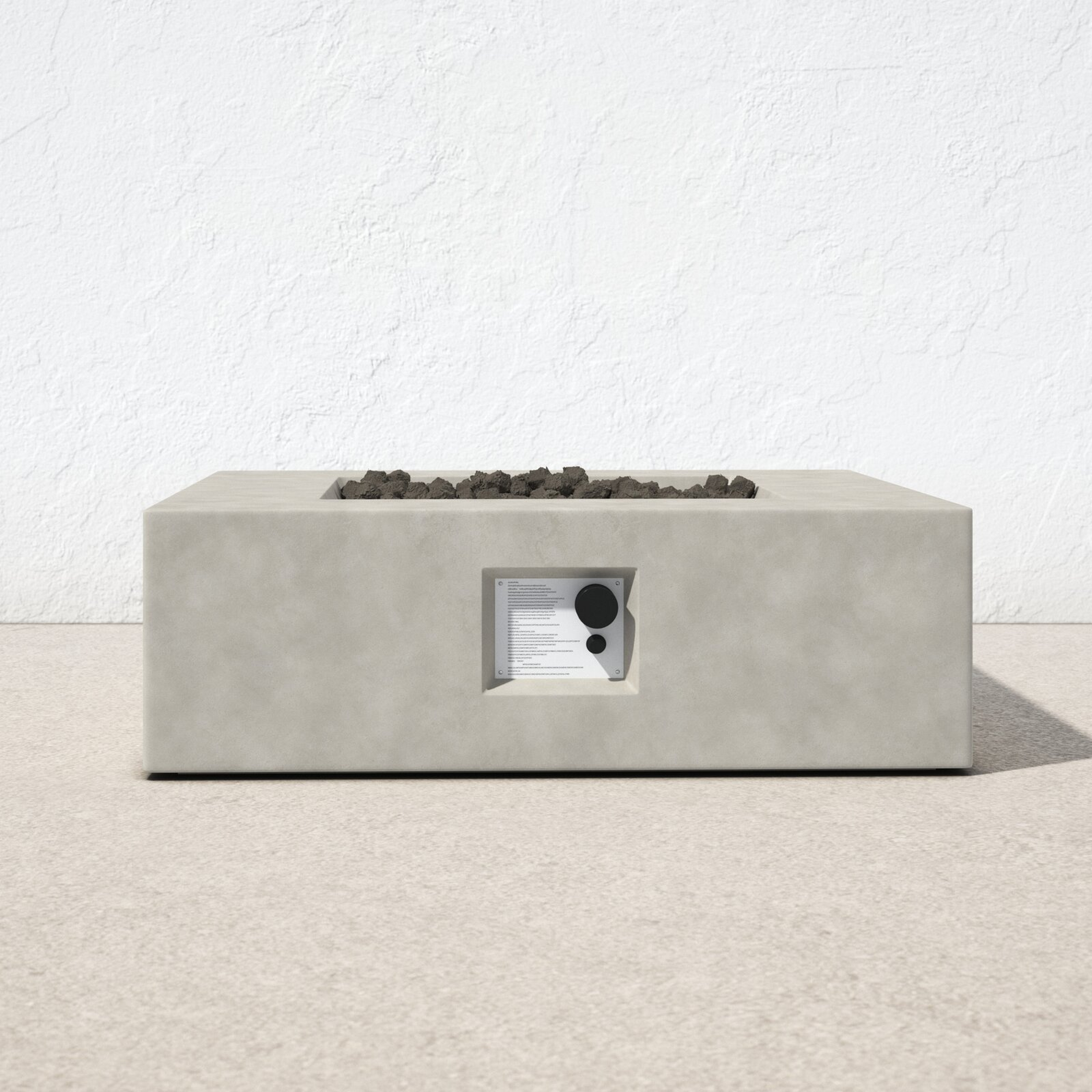 Rashid 12" H Concrete Outdoor Fire Pit Table - AllModern
