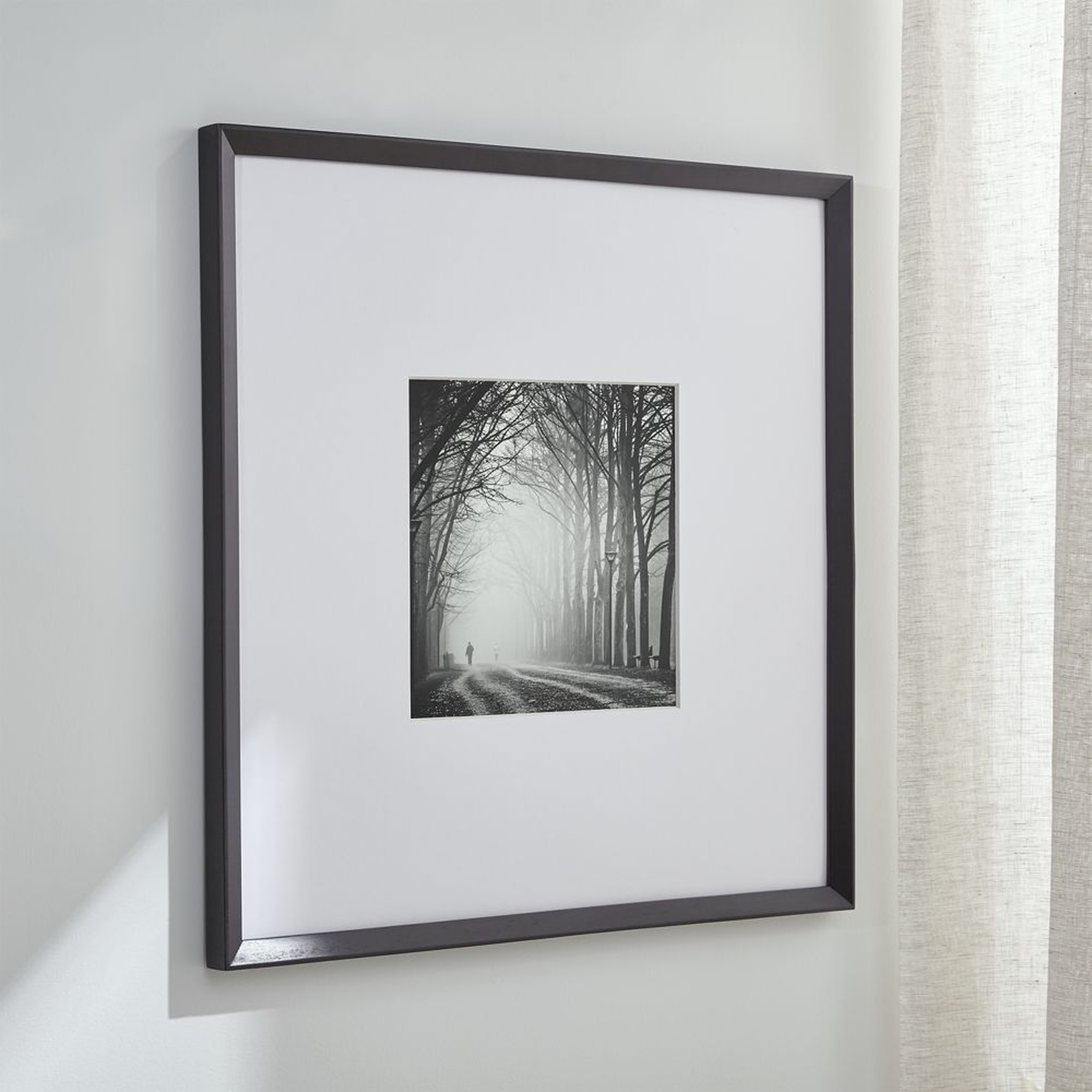 Icon 11x11 Black Picture Frame - Crate and Barrel