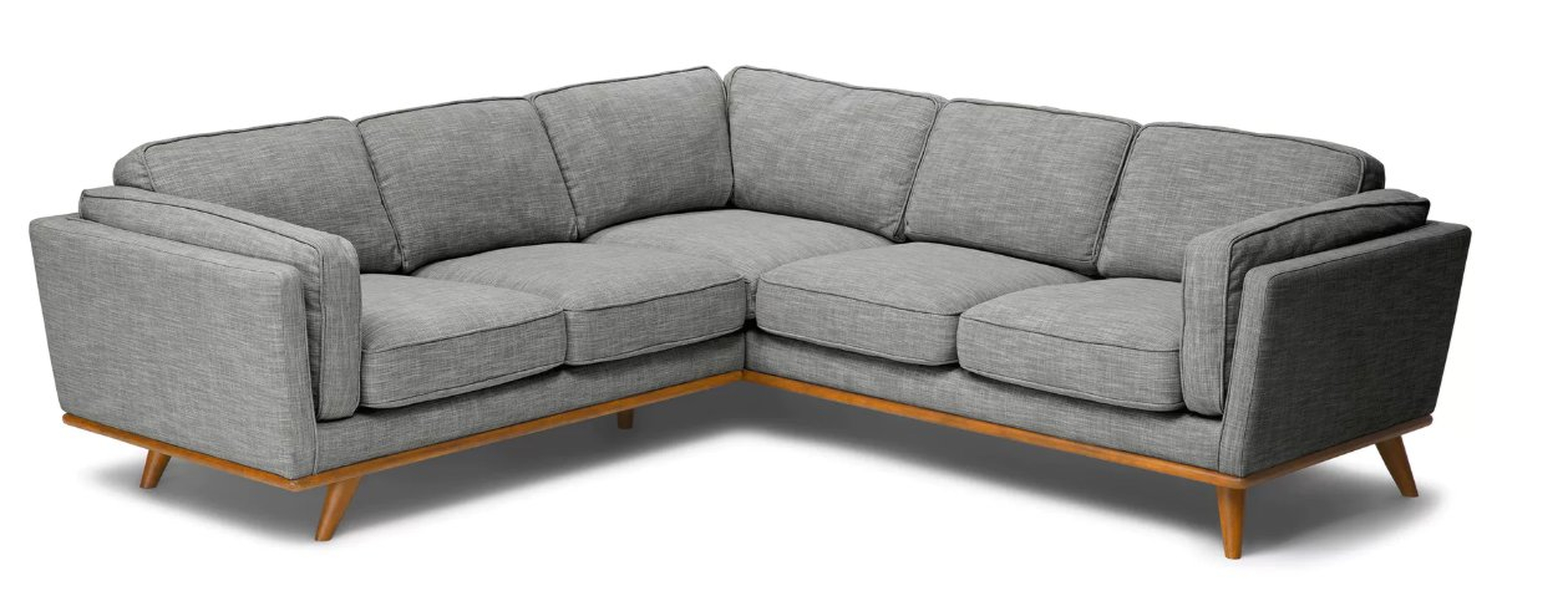 Timber Corner Sectional, Pebble Gray, 5+ Seater - Article