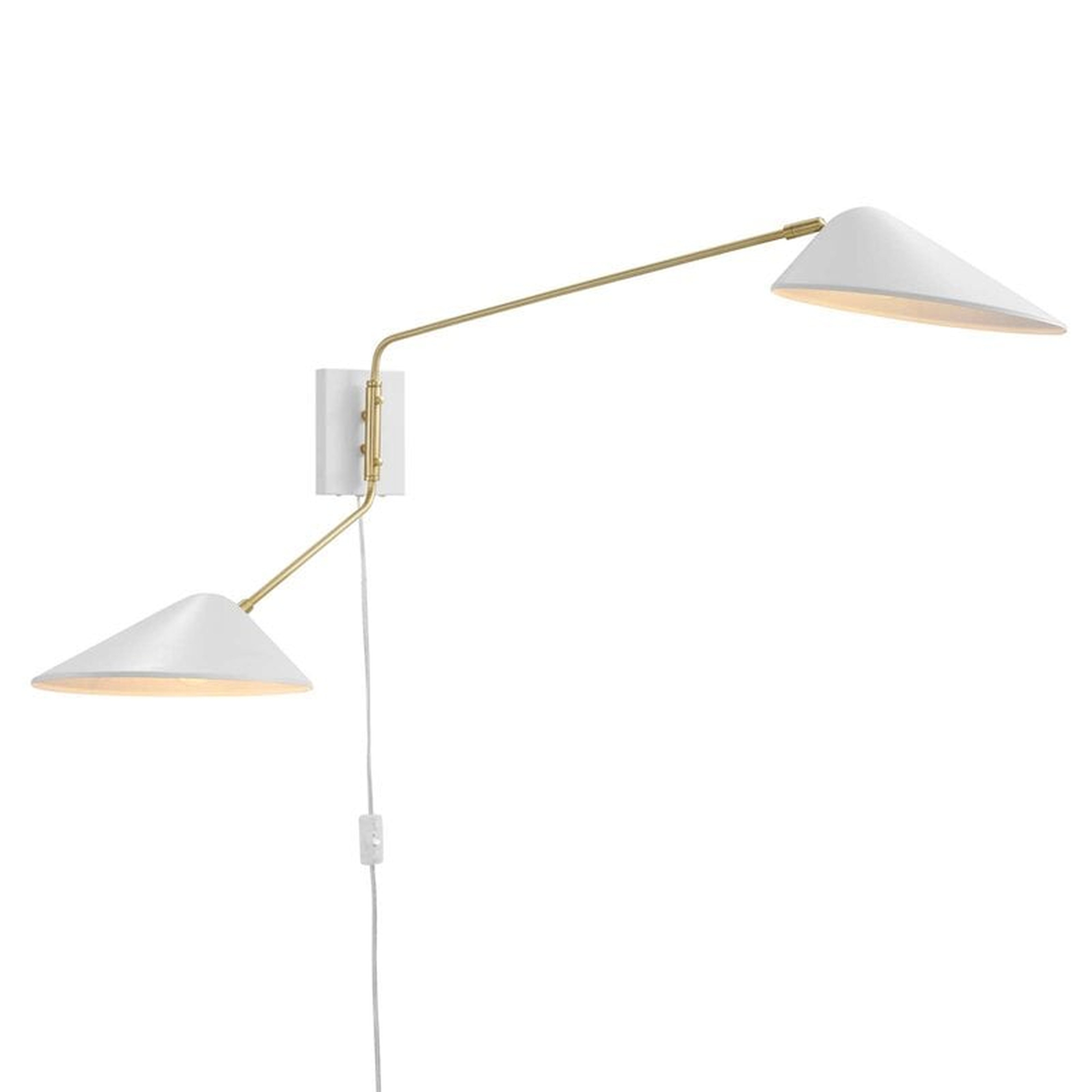 Angadreme 2-Light Swing Arm Wall Sconce - Wayfair