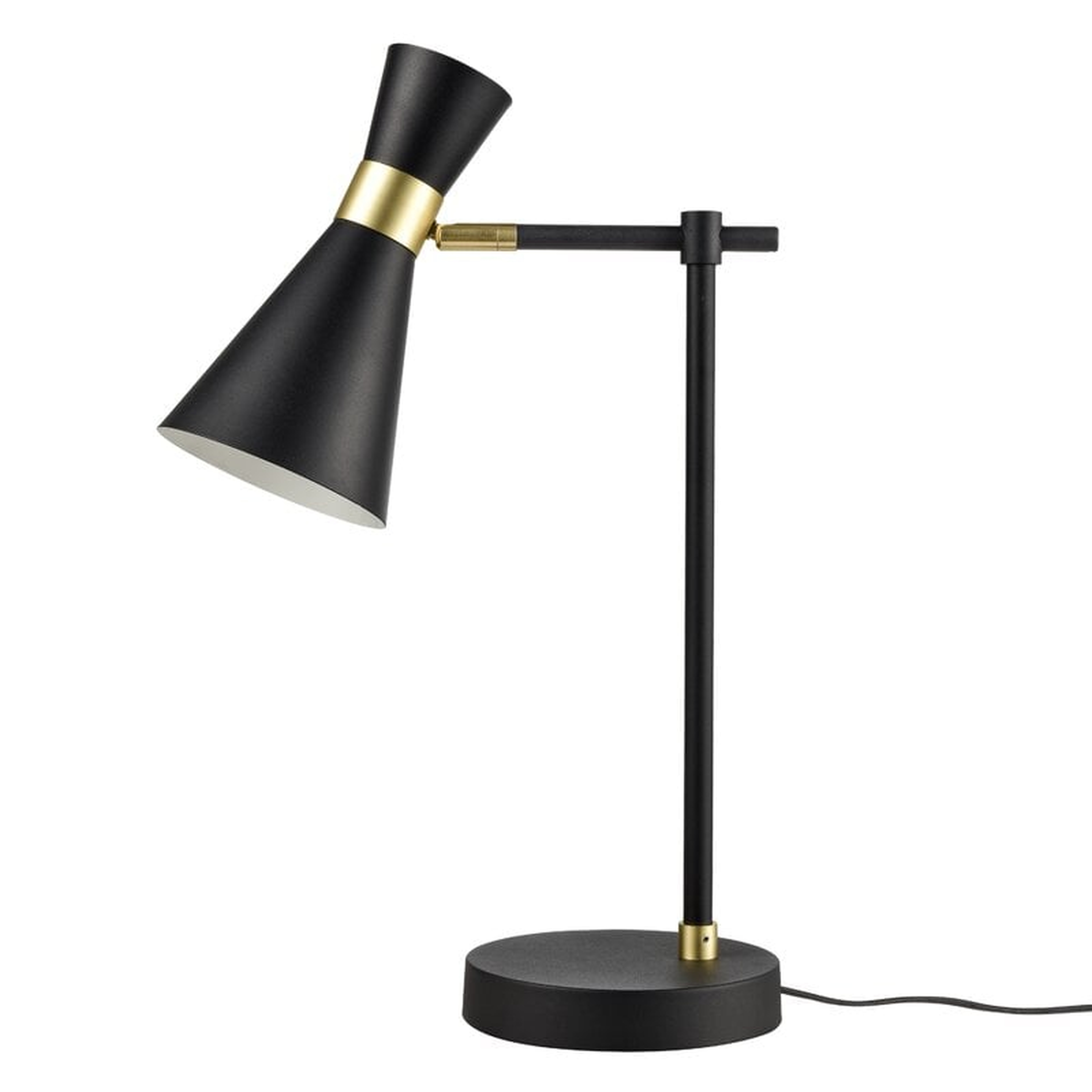 Lower Hazel 20.1" Black Bedside Table Lamp - Wayfair