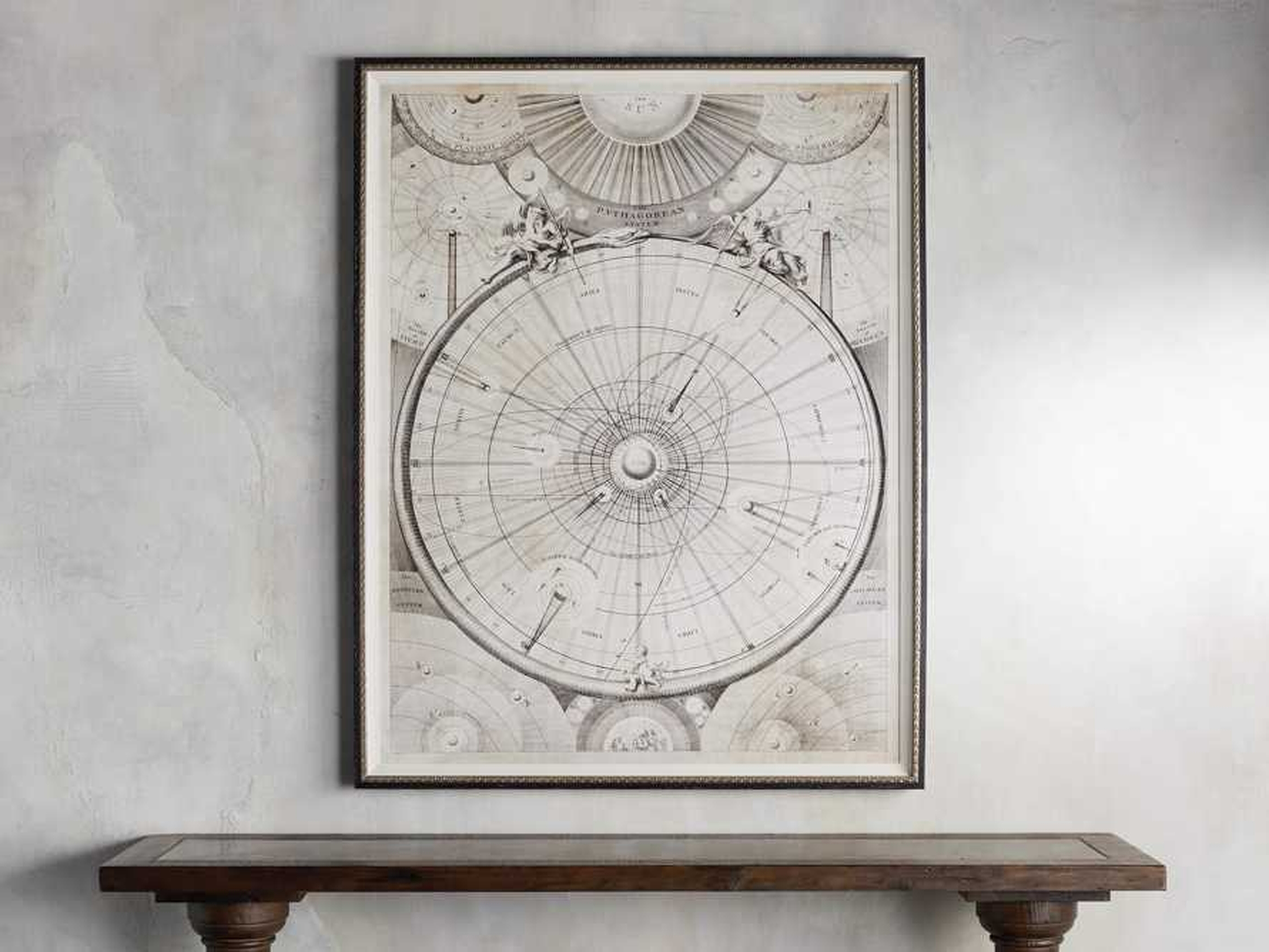 The Pythagorean System Framed Print in White - Arhaus