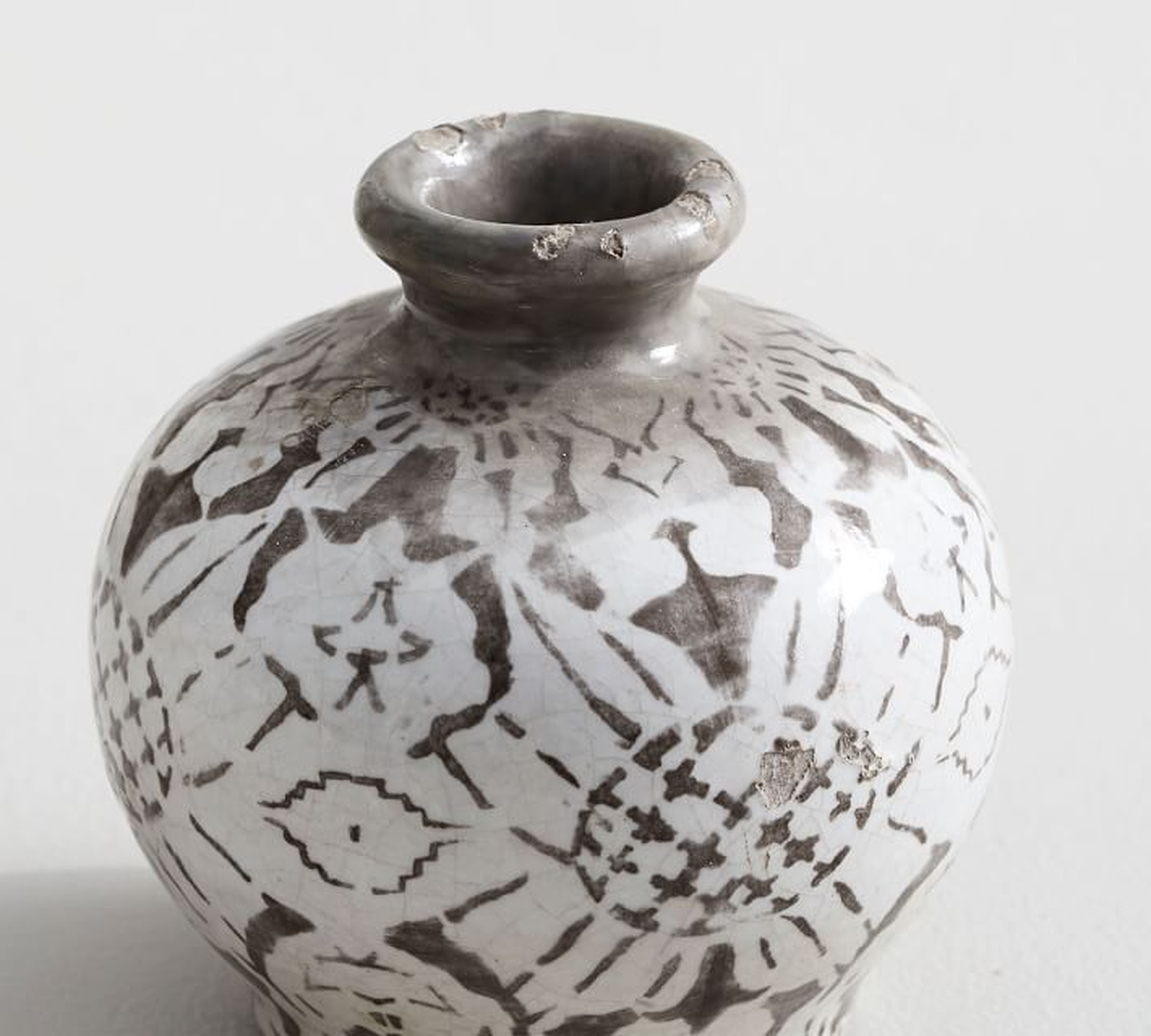 Collette Floral Vase, Gray, Bud - Pottery Barn