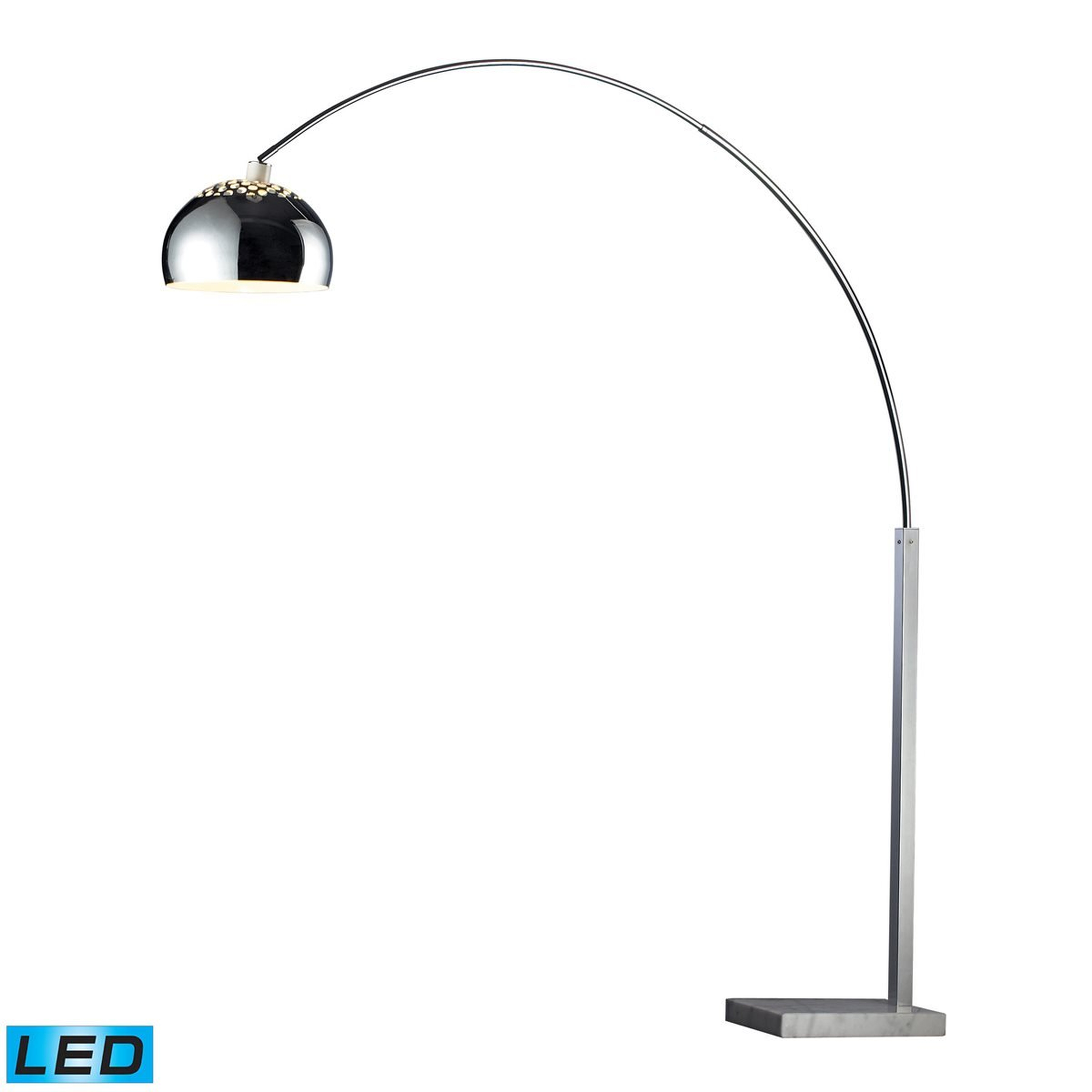 Penbrook 70'' High 1-Light Floor Lamp - Polished Nickel - Elk Home