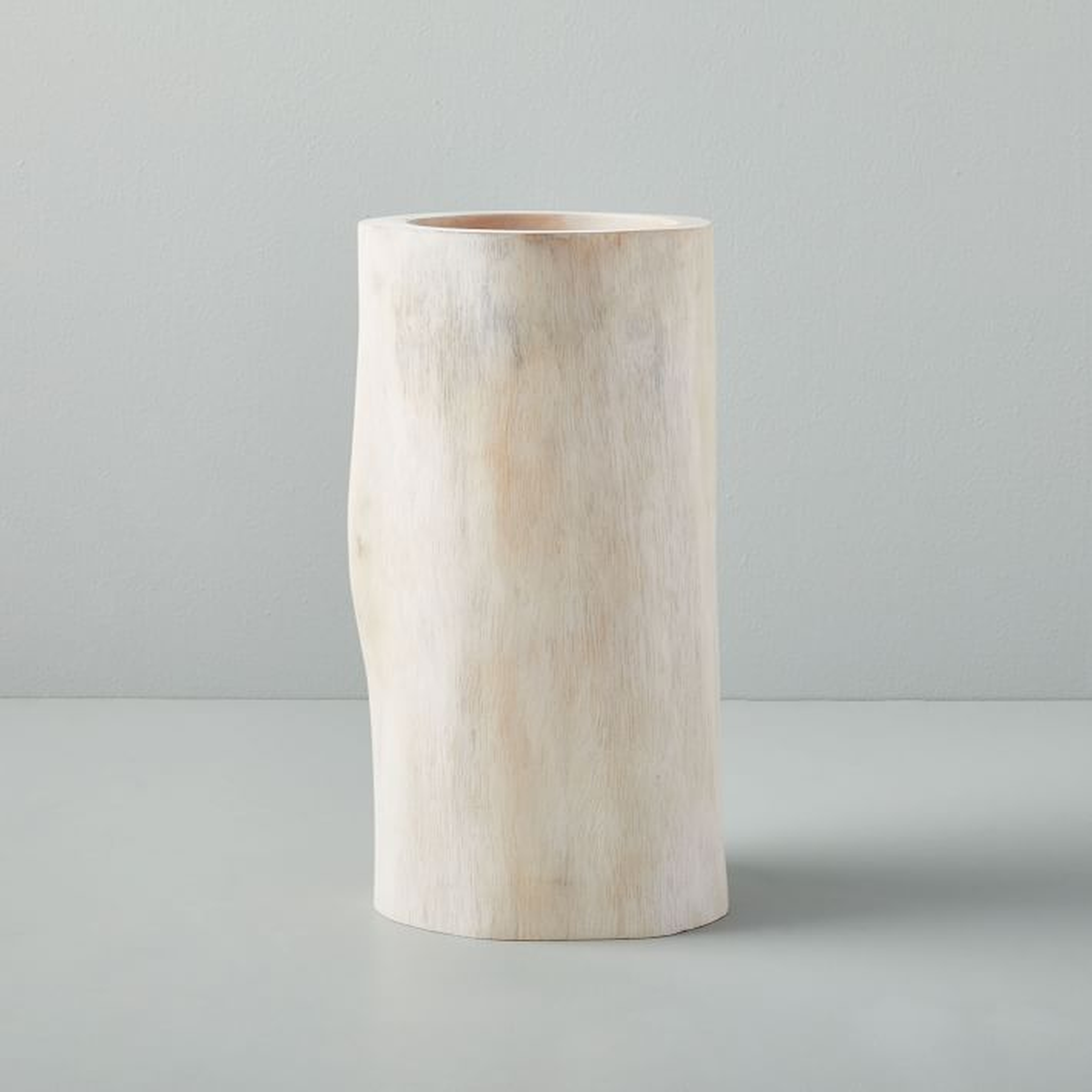 Bleached Wood Vase, Medium - West Elm