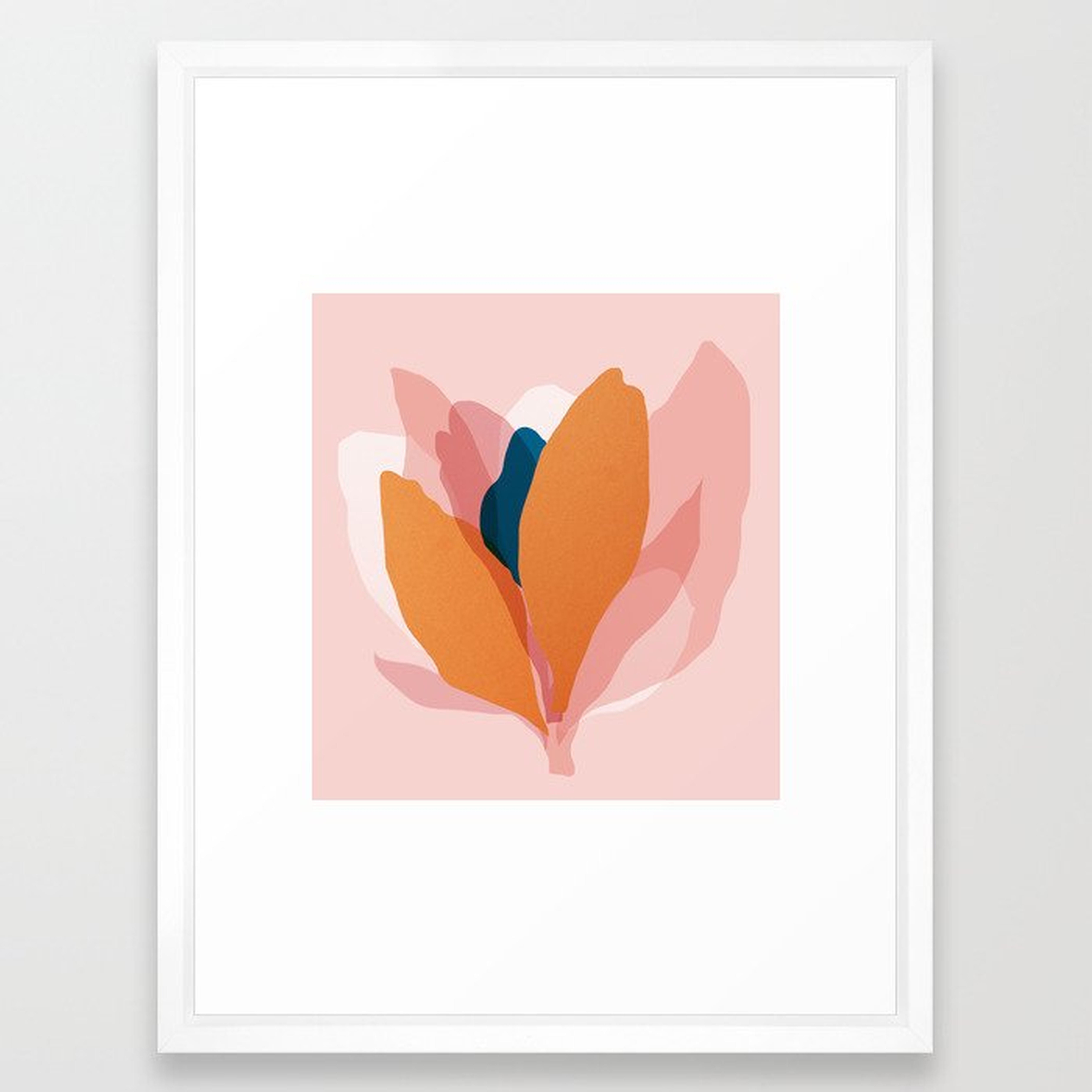 Abstraction_Floral_Blossom Framed Art Print - Society6
