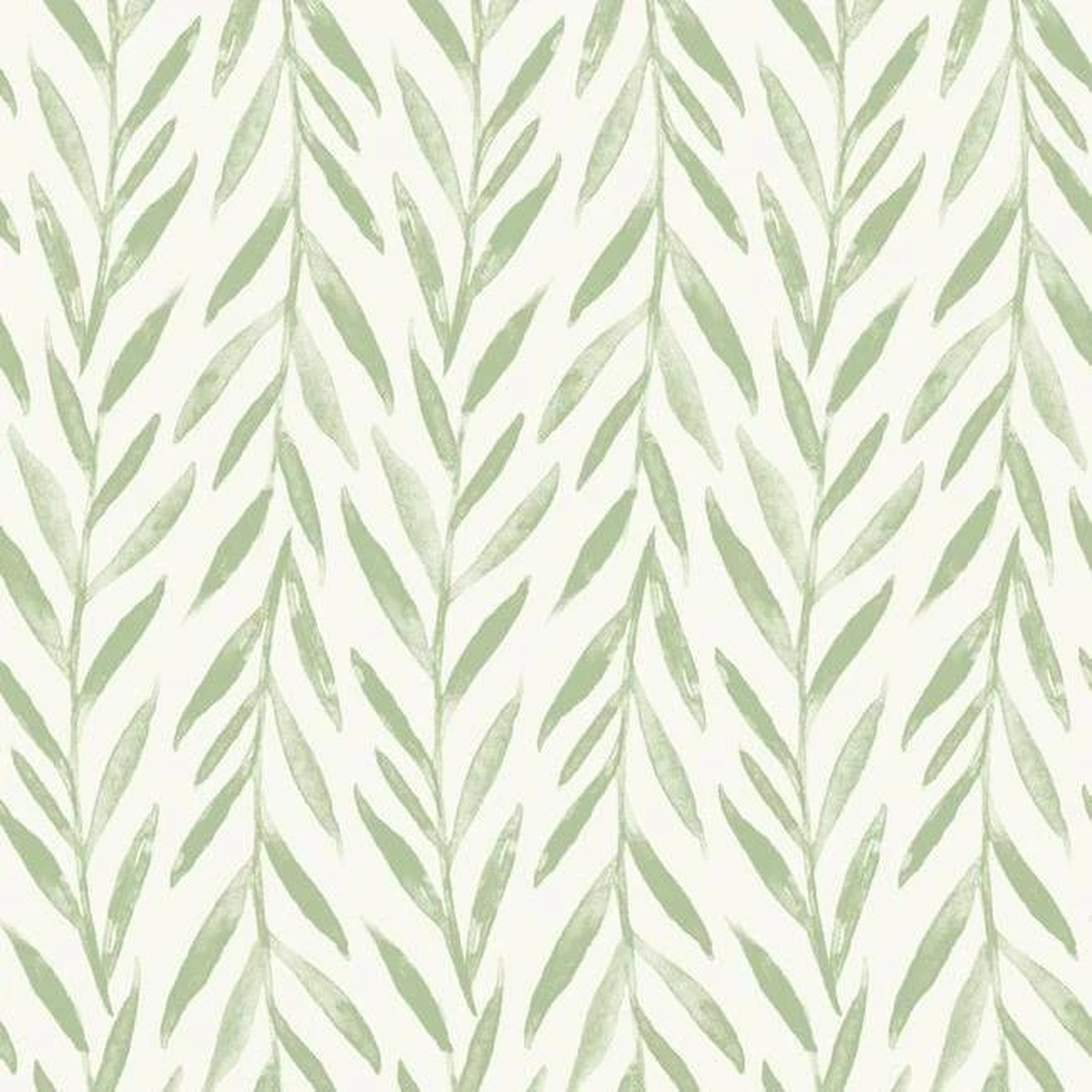 Willow Peel and Stick Wallpaper - Light Green - York Wallcoverings