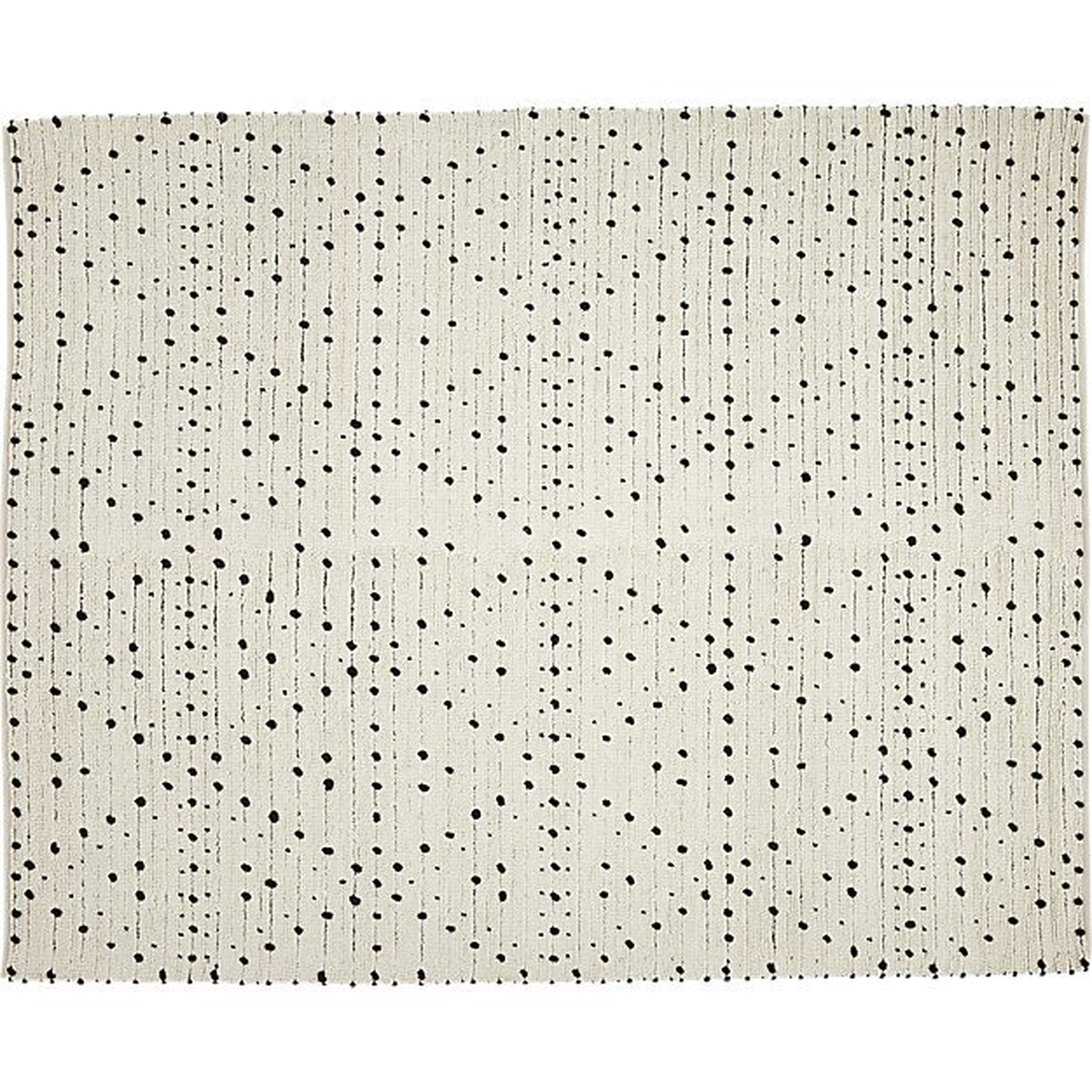 Orville black dot rug 8'x10' - CB2